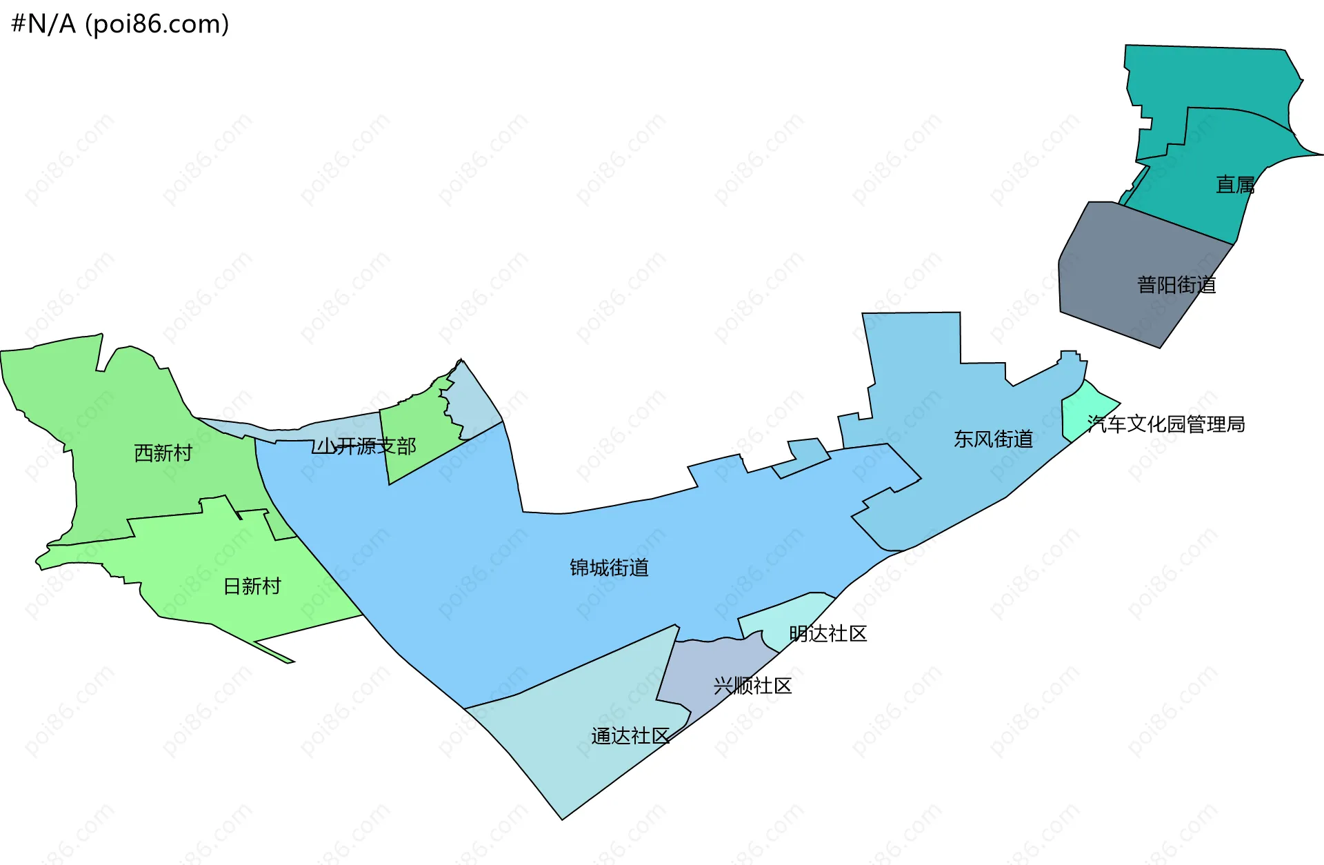 #N/A边界地图(五级行政区划)