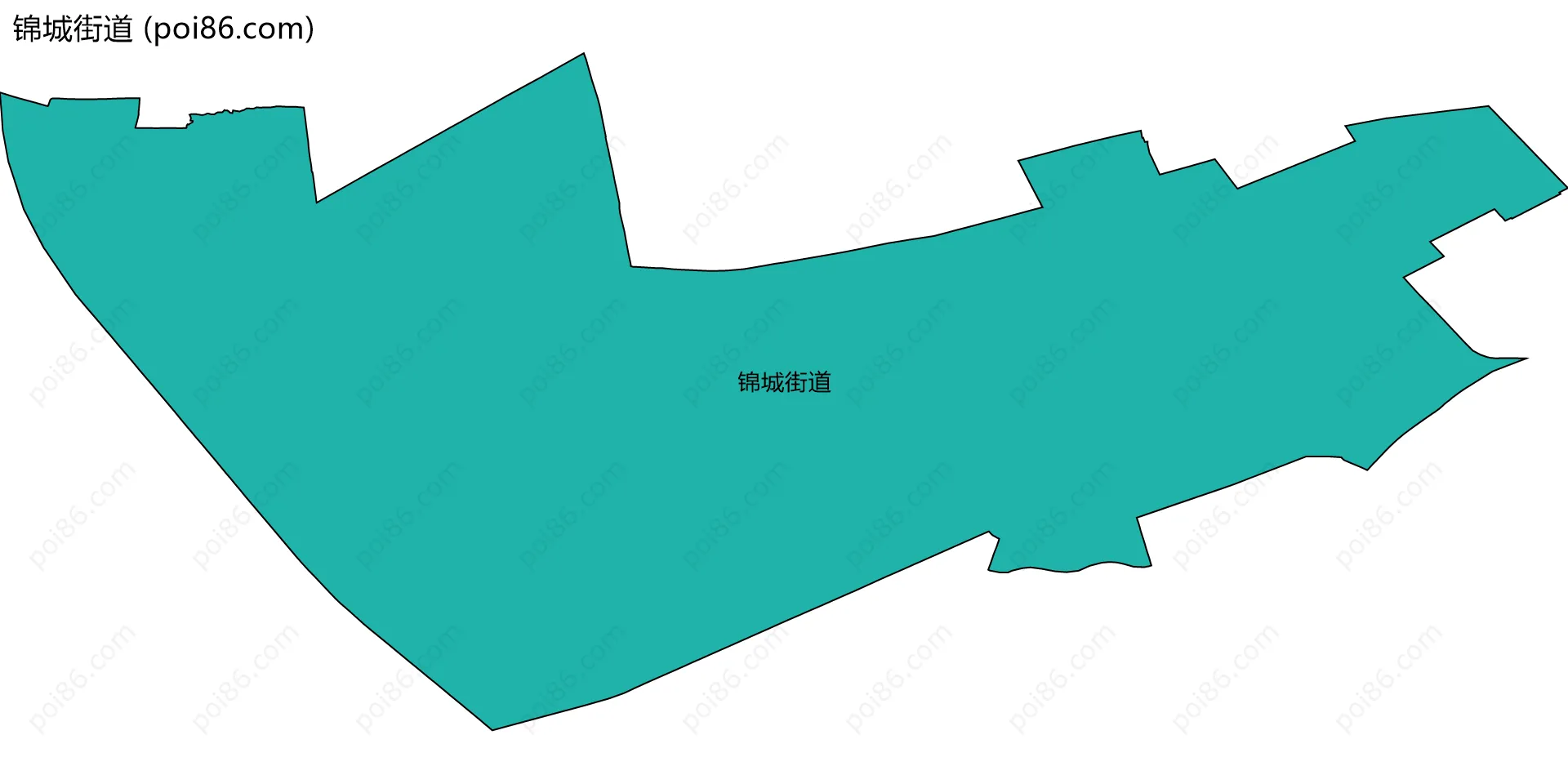 锦城街道边界地图