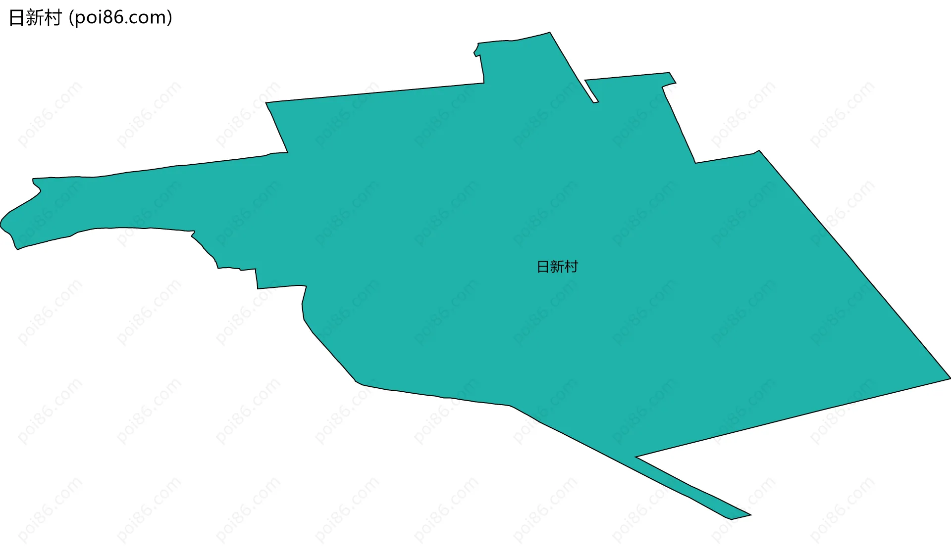 日新村边界地图