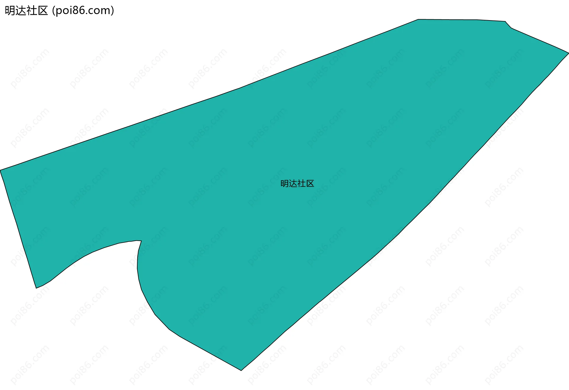 明达社区边界地图