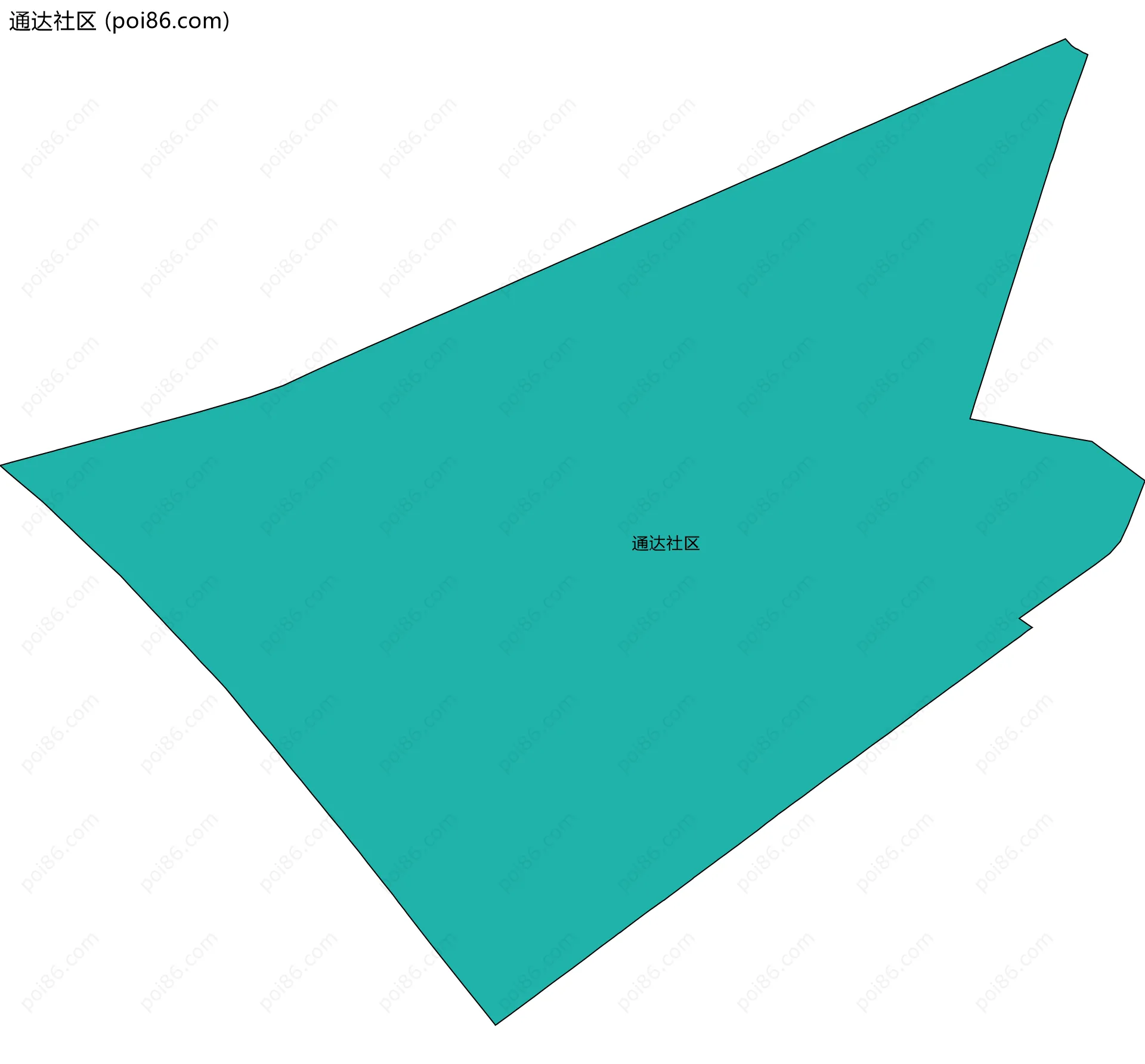 通达社区边界地图