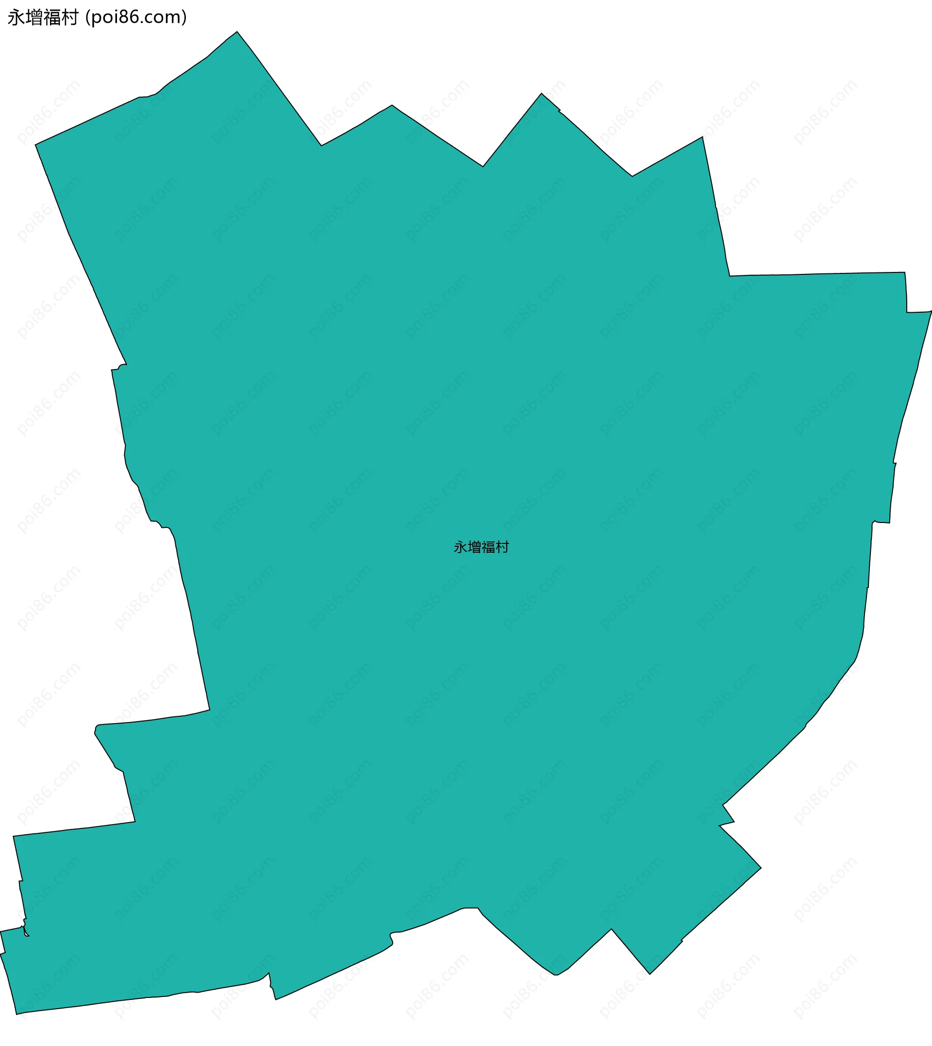 永增福村边界地图
