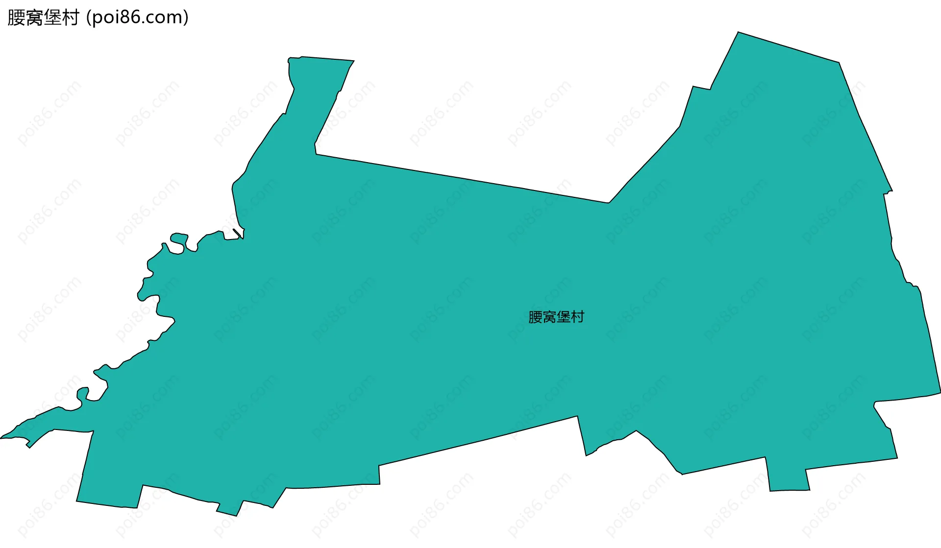 腰窝堡村边界地图