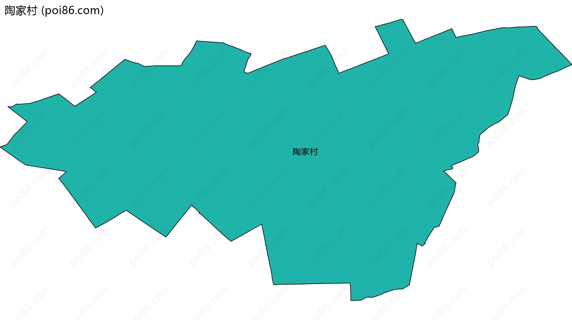 陶家村边界地图