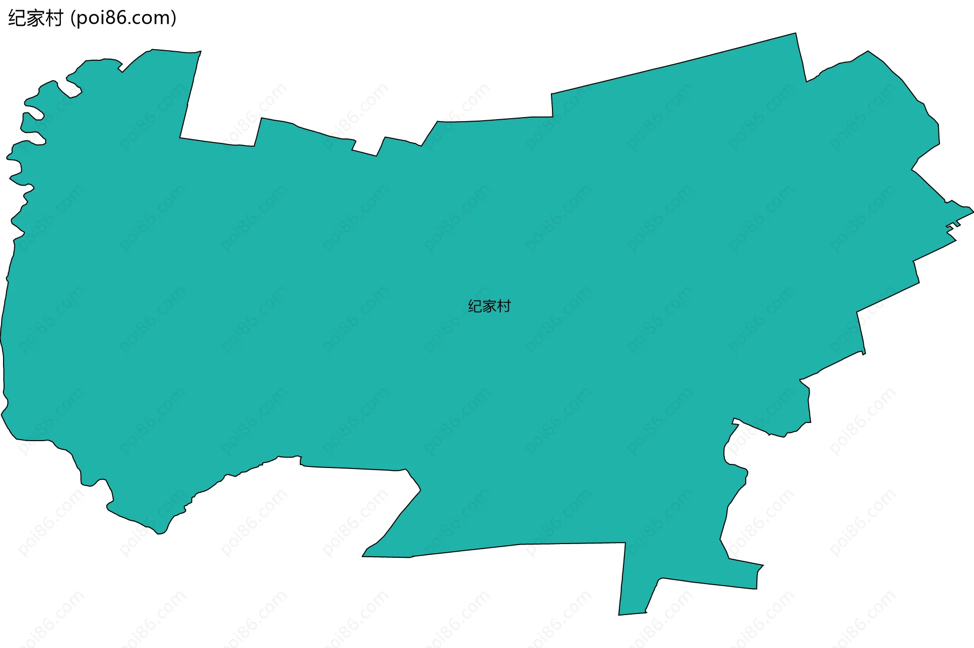 纪家村边界地图