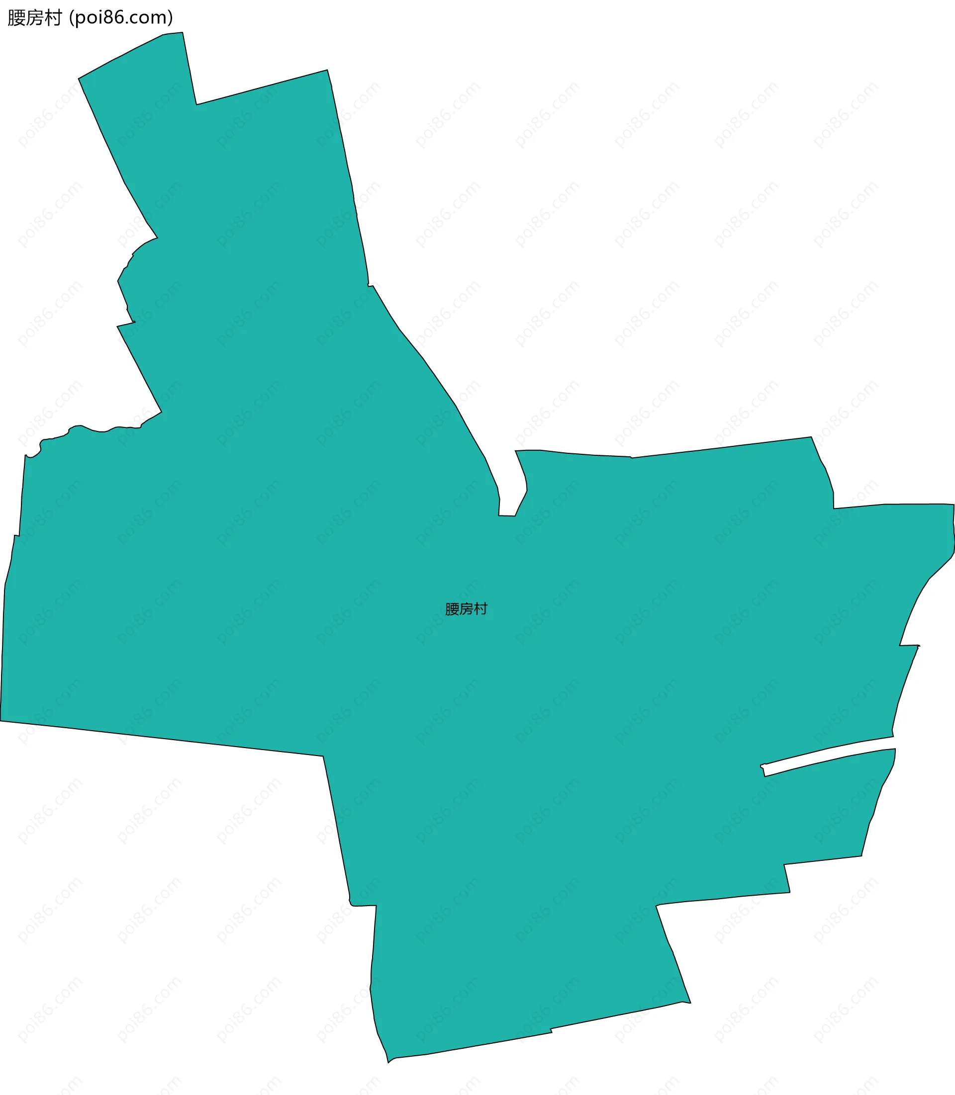 腰房村边界地图