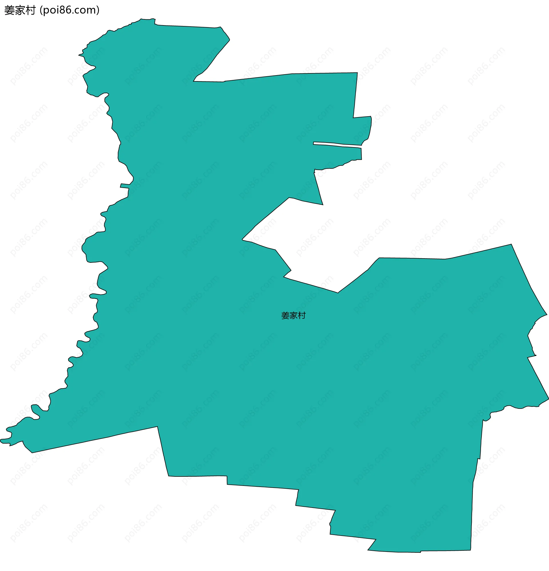 姜家村边界地图