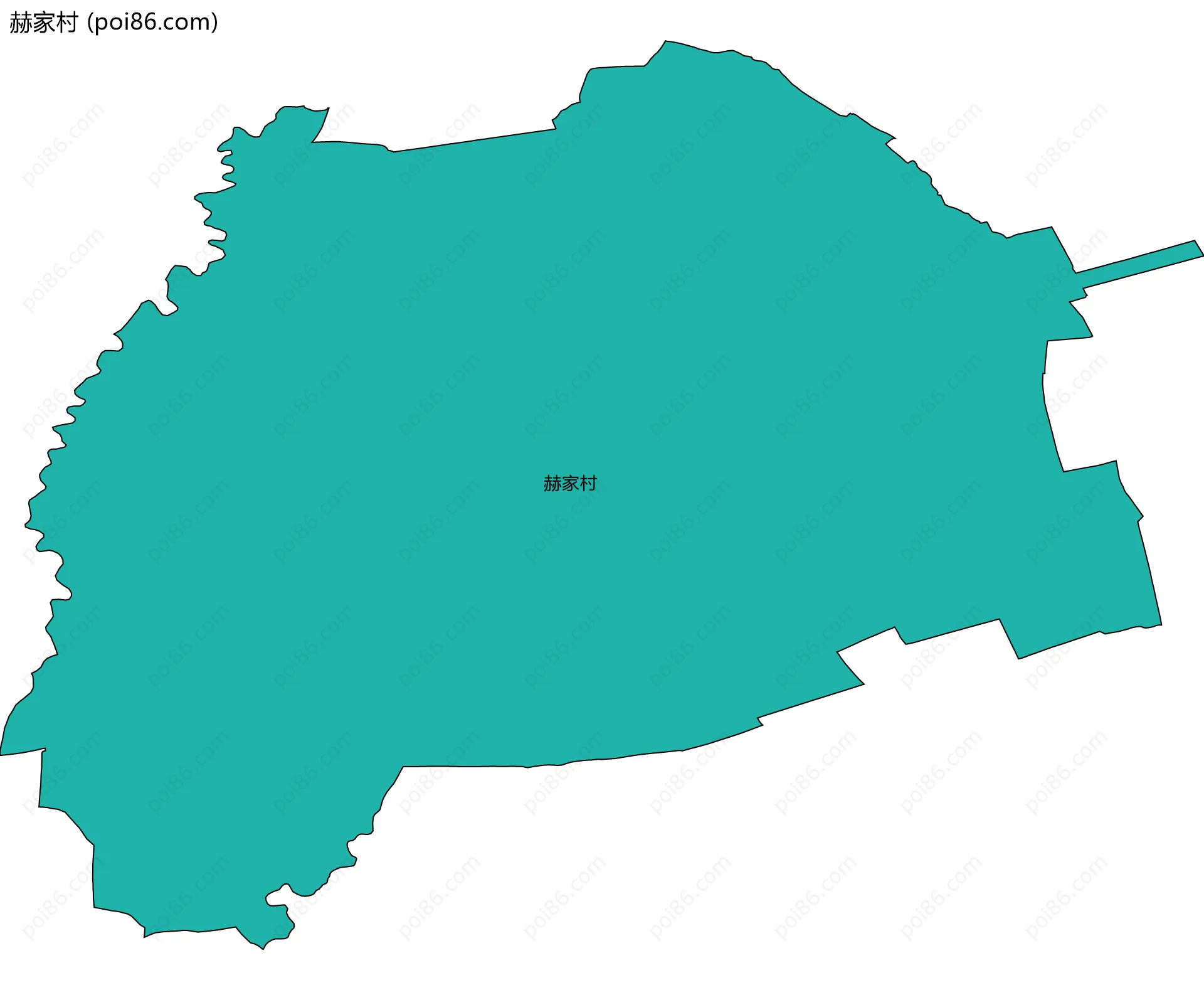 赫家村边界地图