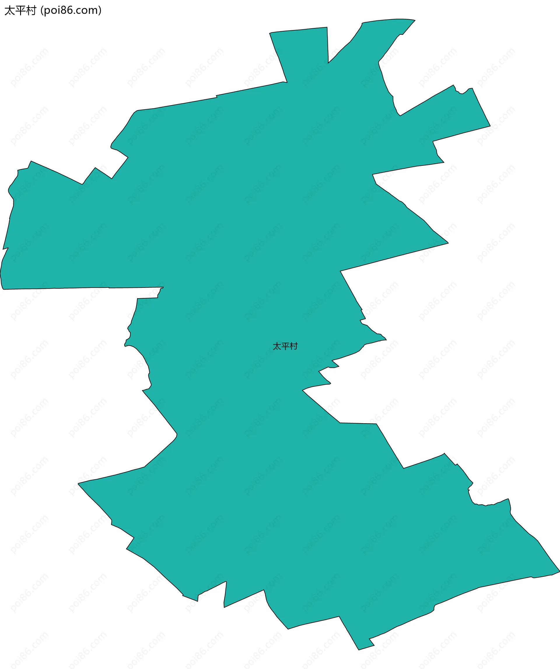 太平村边界地图