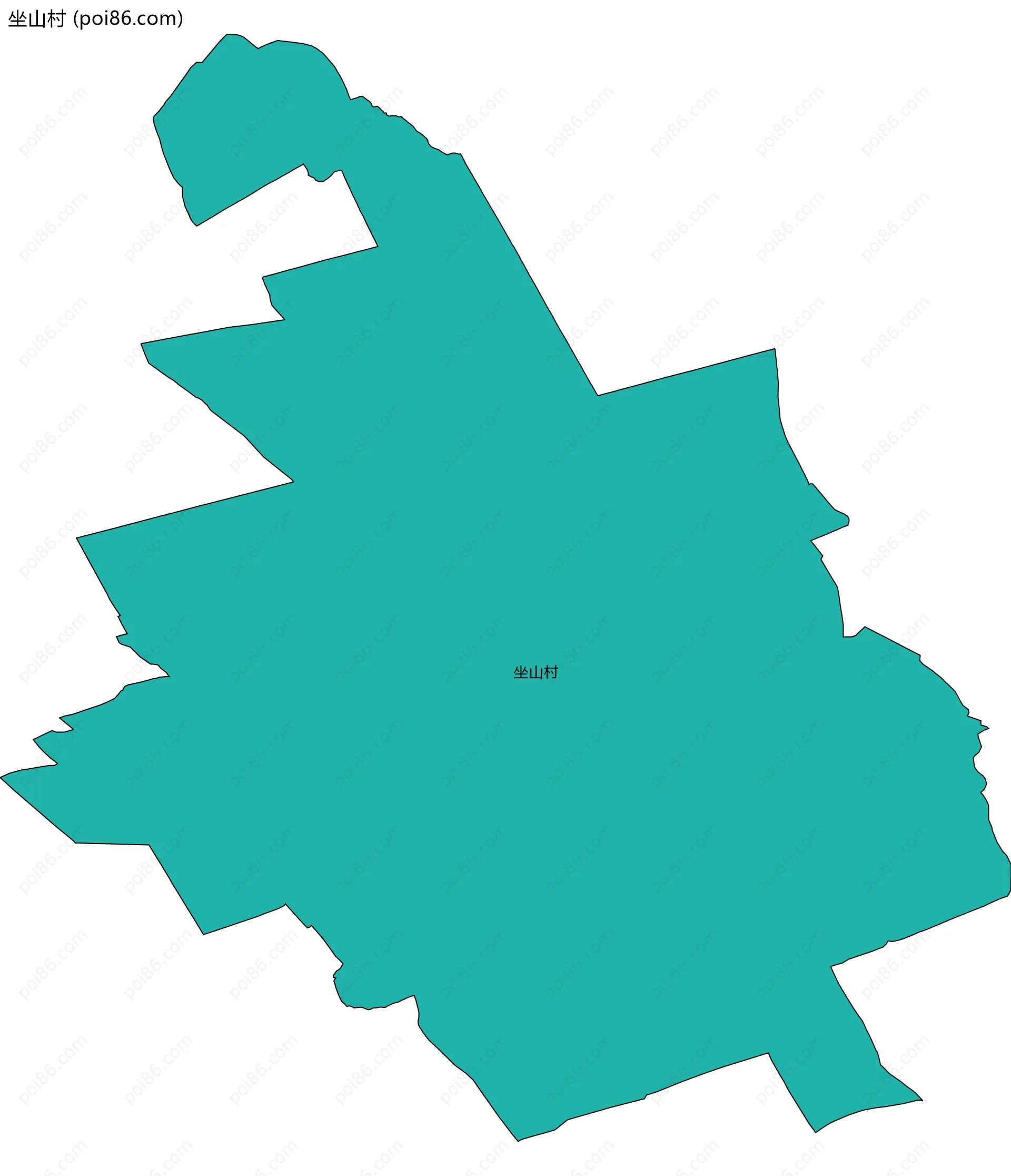 坐山村边界地图