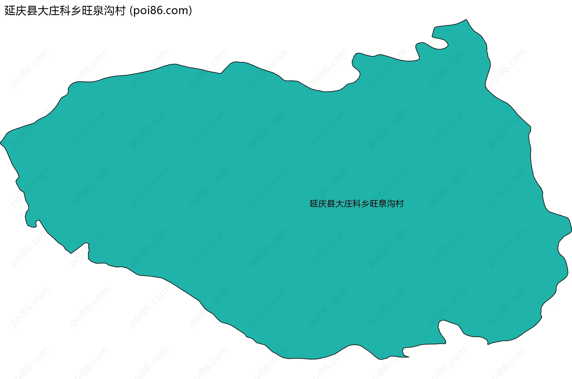 延庆县大庄科乡旺泉沟村边界地图