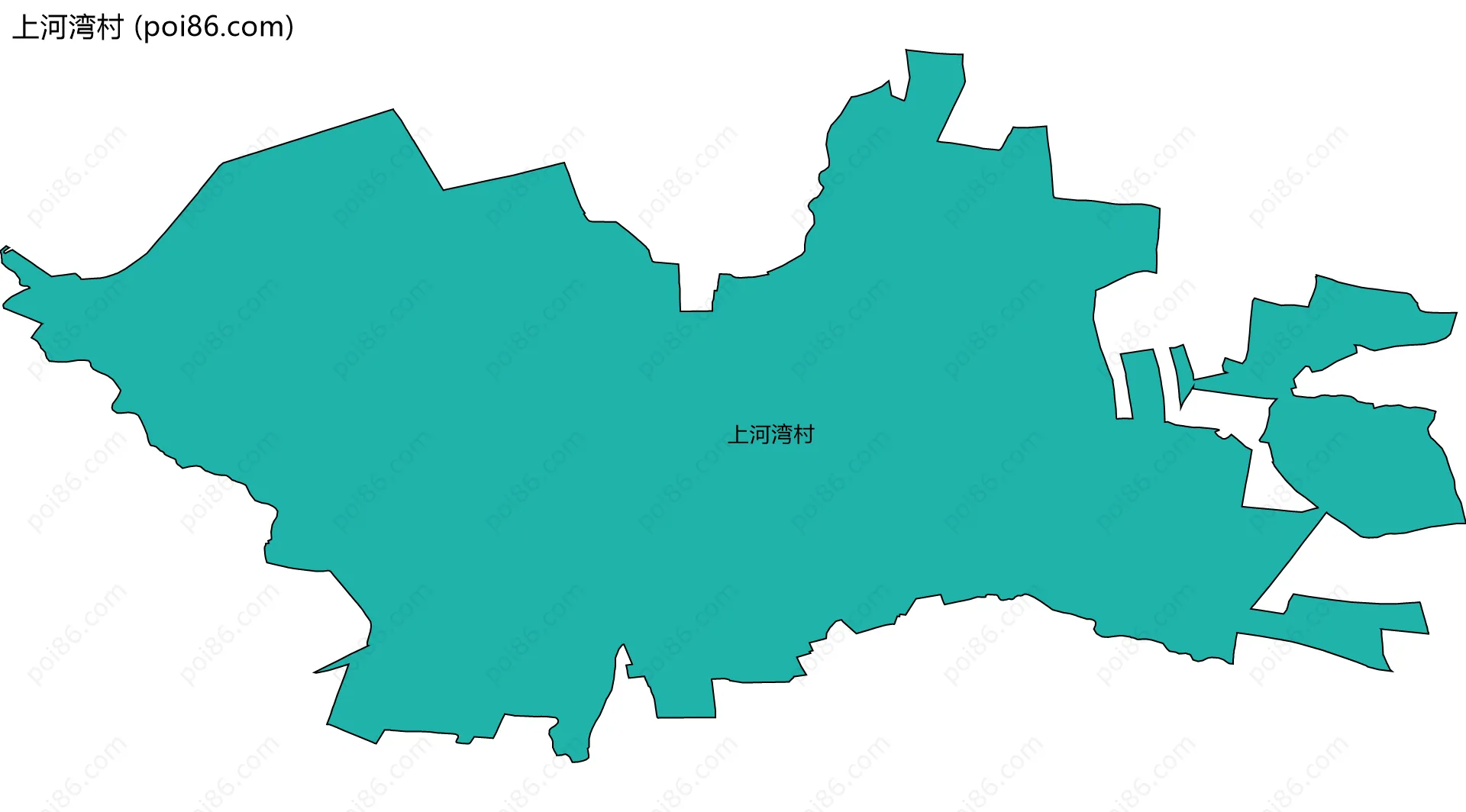 上河湾村边界地图