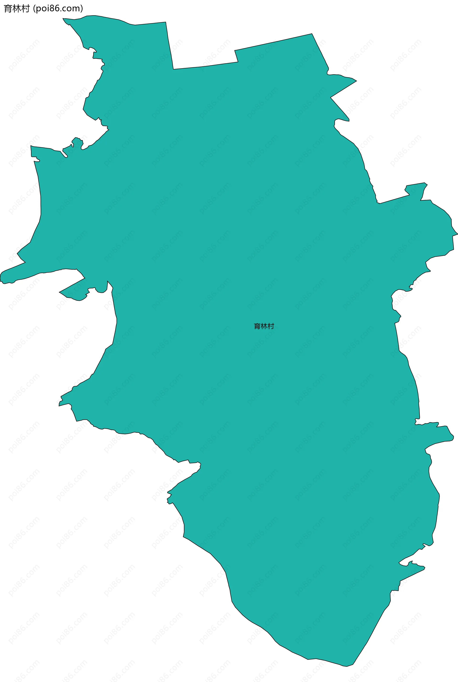 育林村边界地图