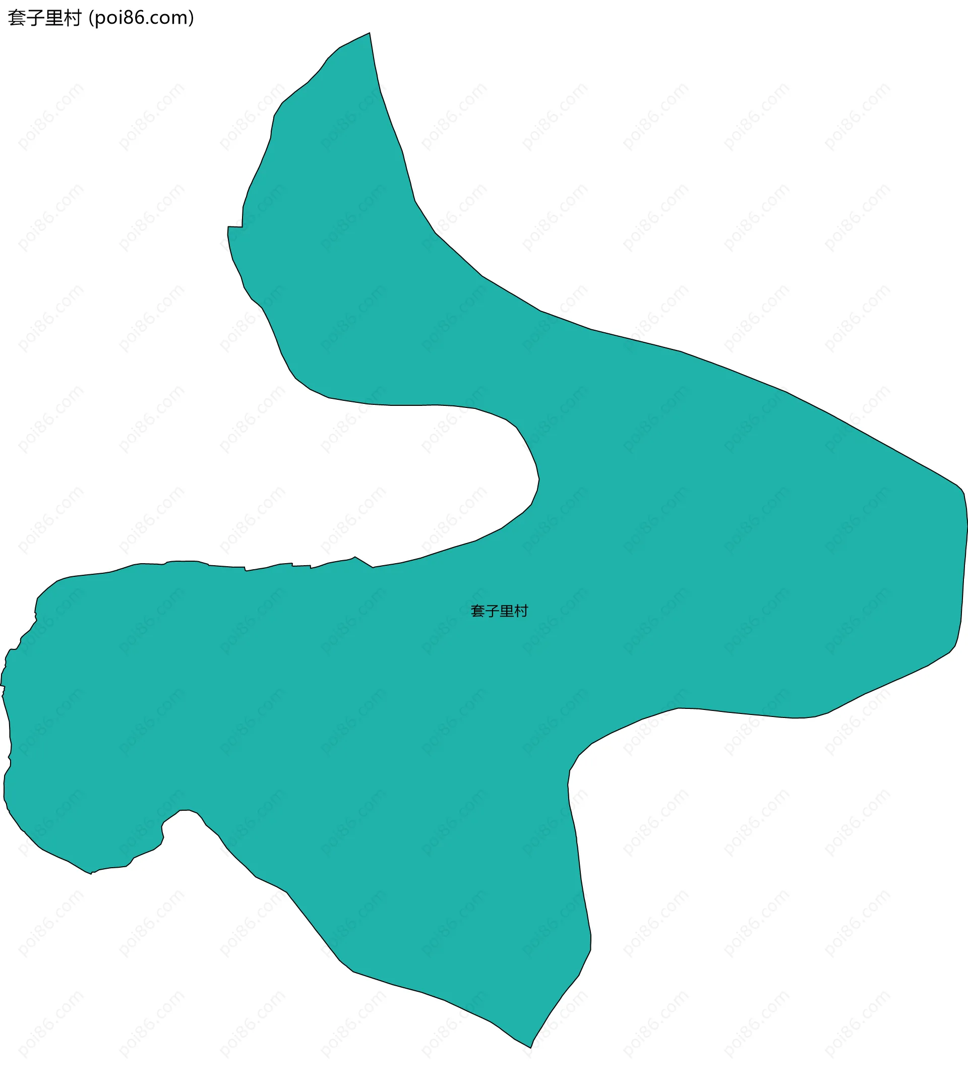 套子里村边界地图