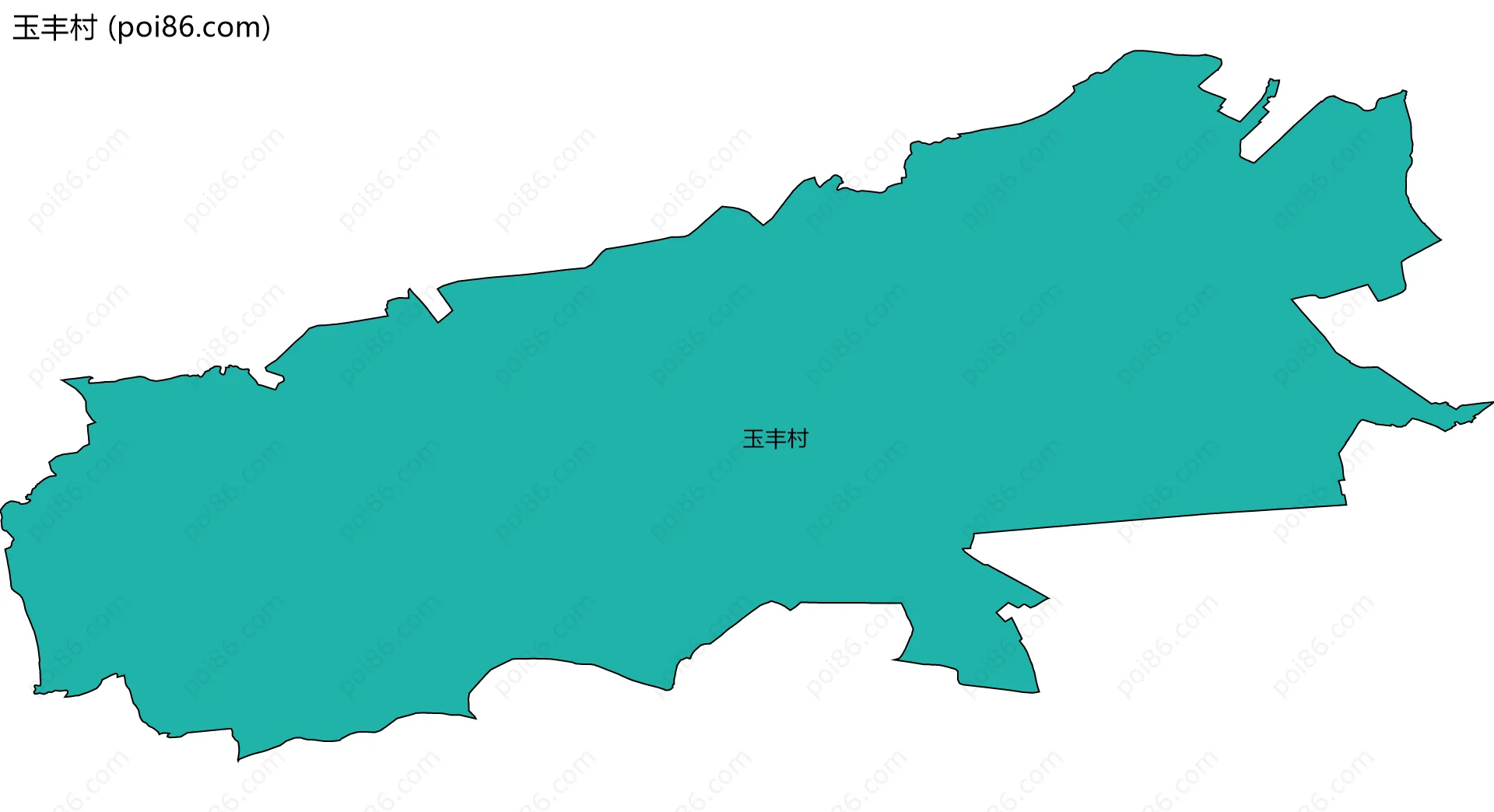 玉丰村边界地图