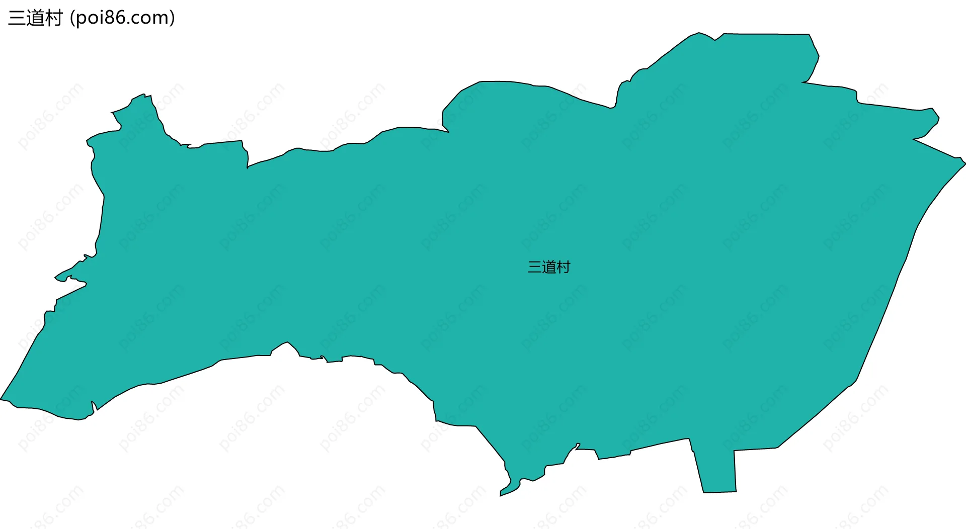 三道村边界地图