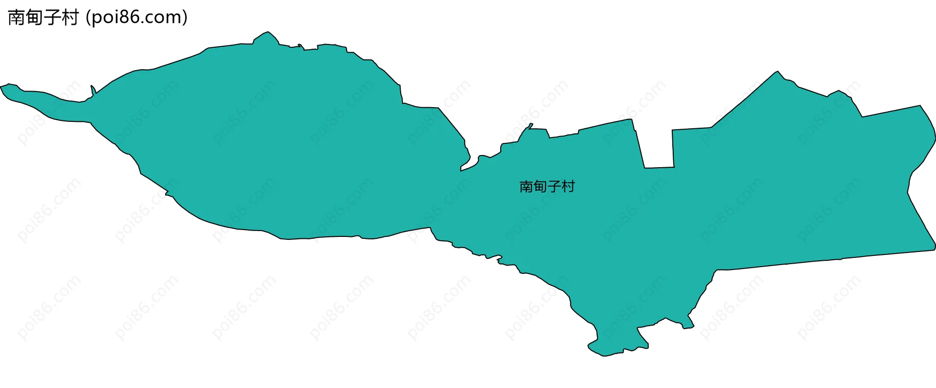 南甸子村边界地图