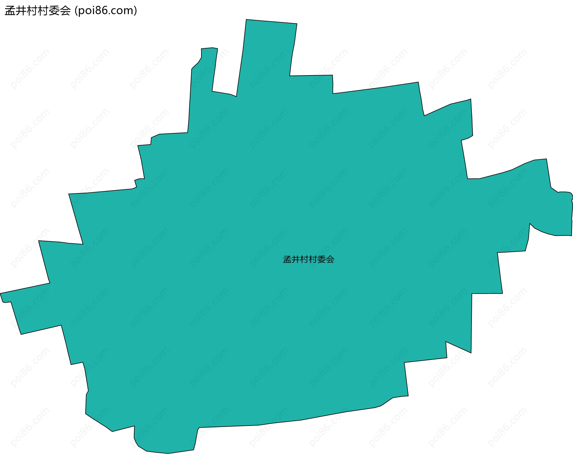 孟井村村委会边界地图