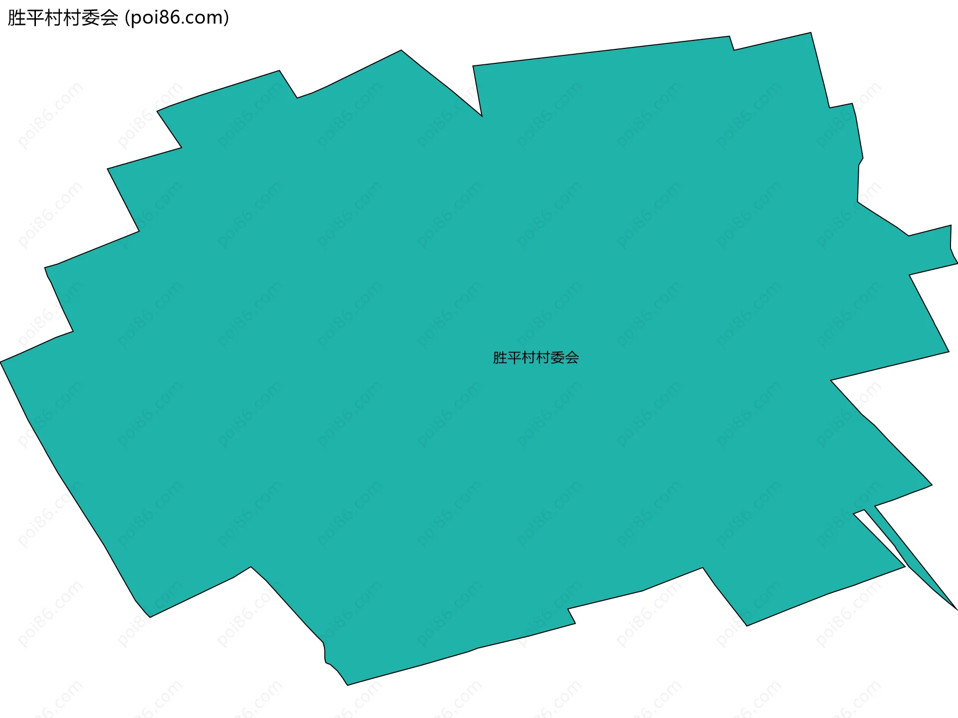 胜平村村委会边界地图