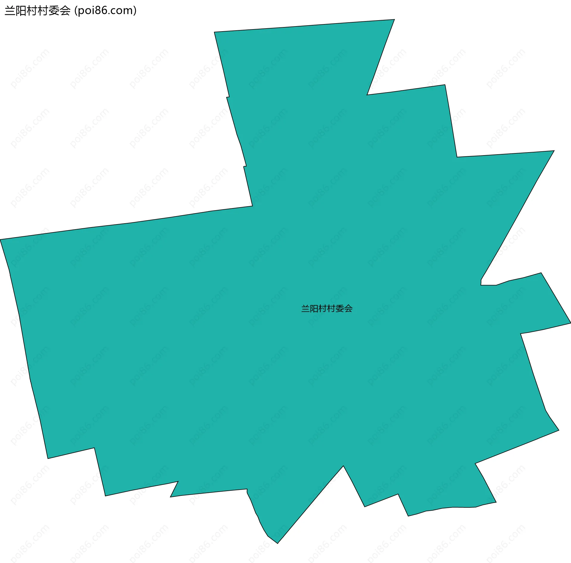 兰阳村村委会边界地图