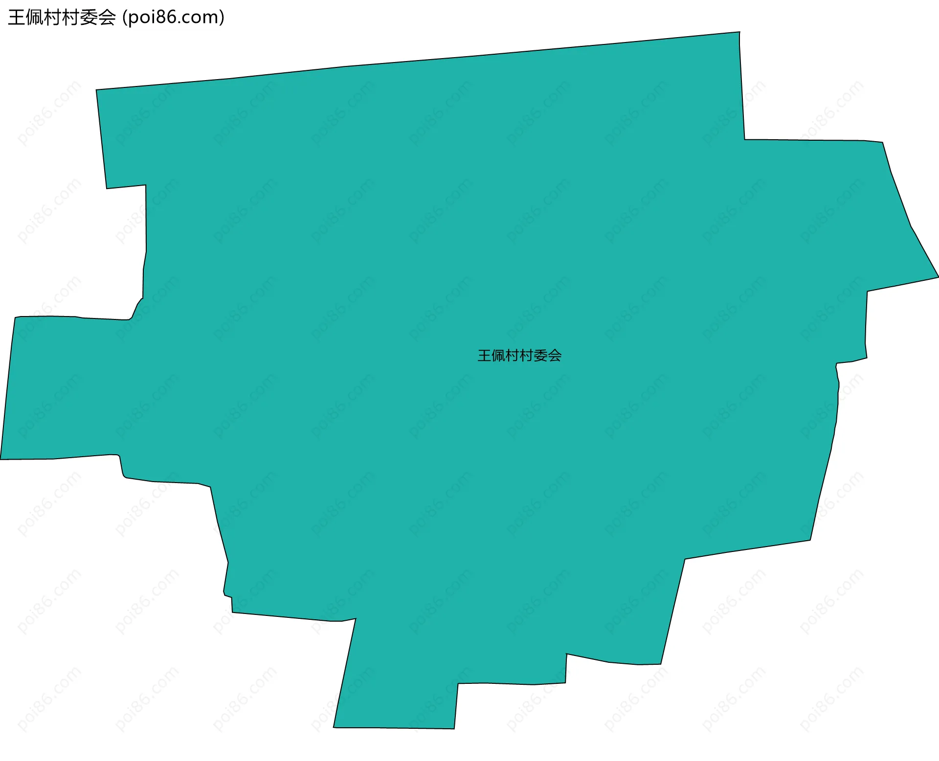 王佩村村委会边界地图