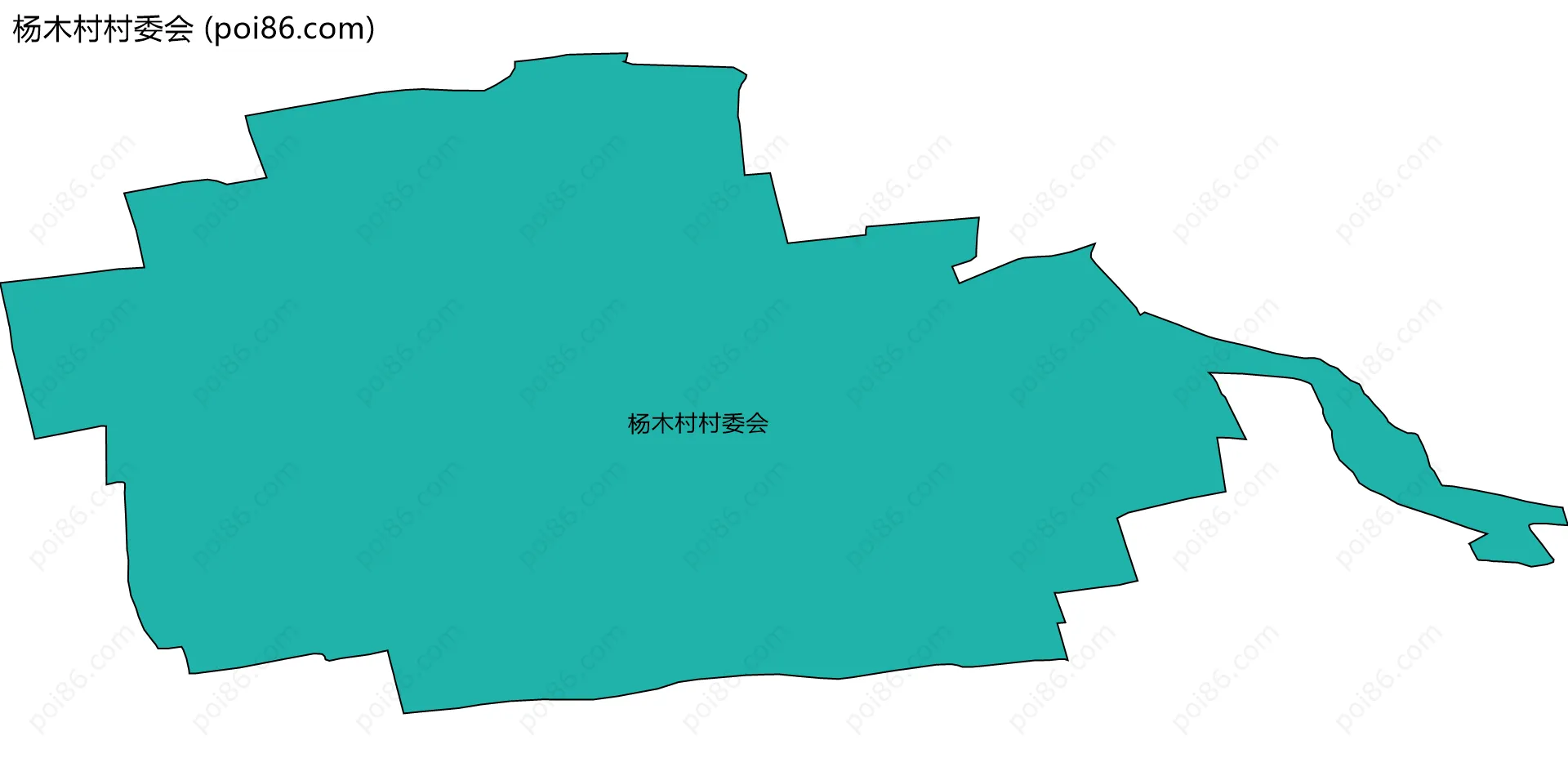 杨木村村委会边界地图