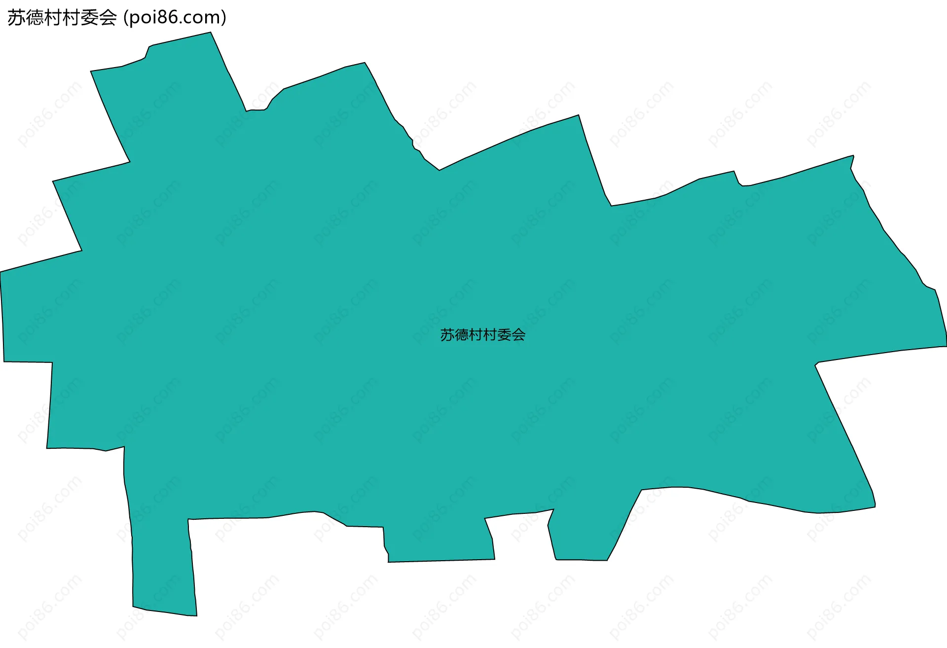 苏德村村委会边界地图