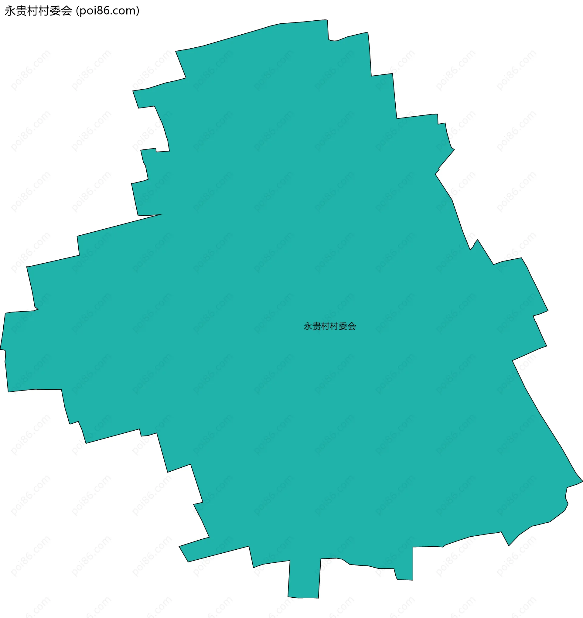 永贵村村委会边界地图