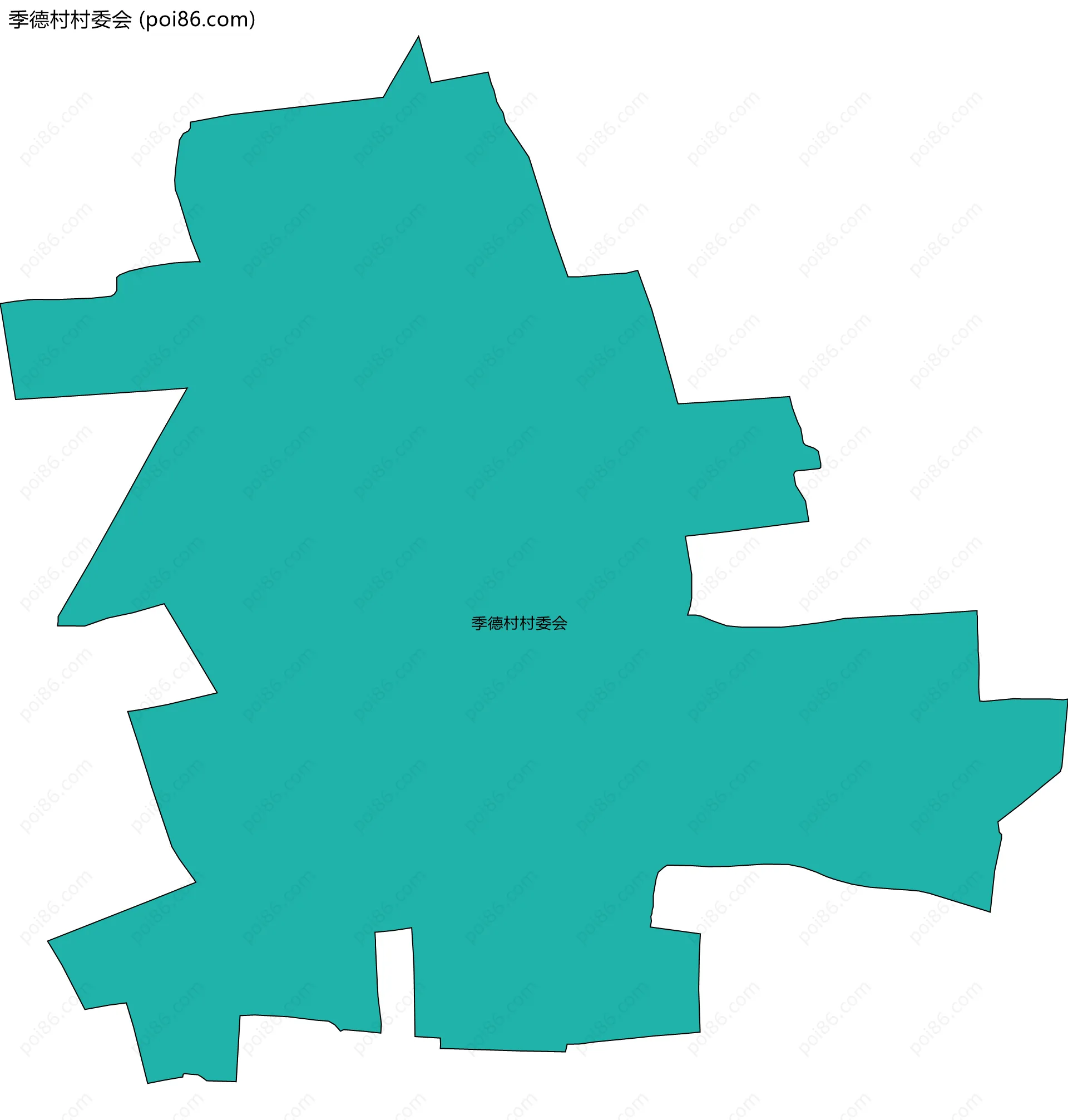 季德村村委会边界地图