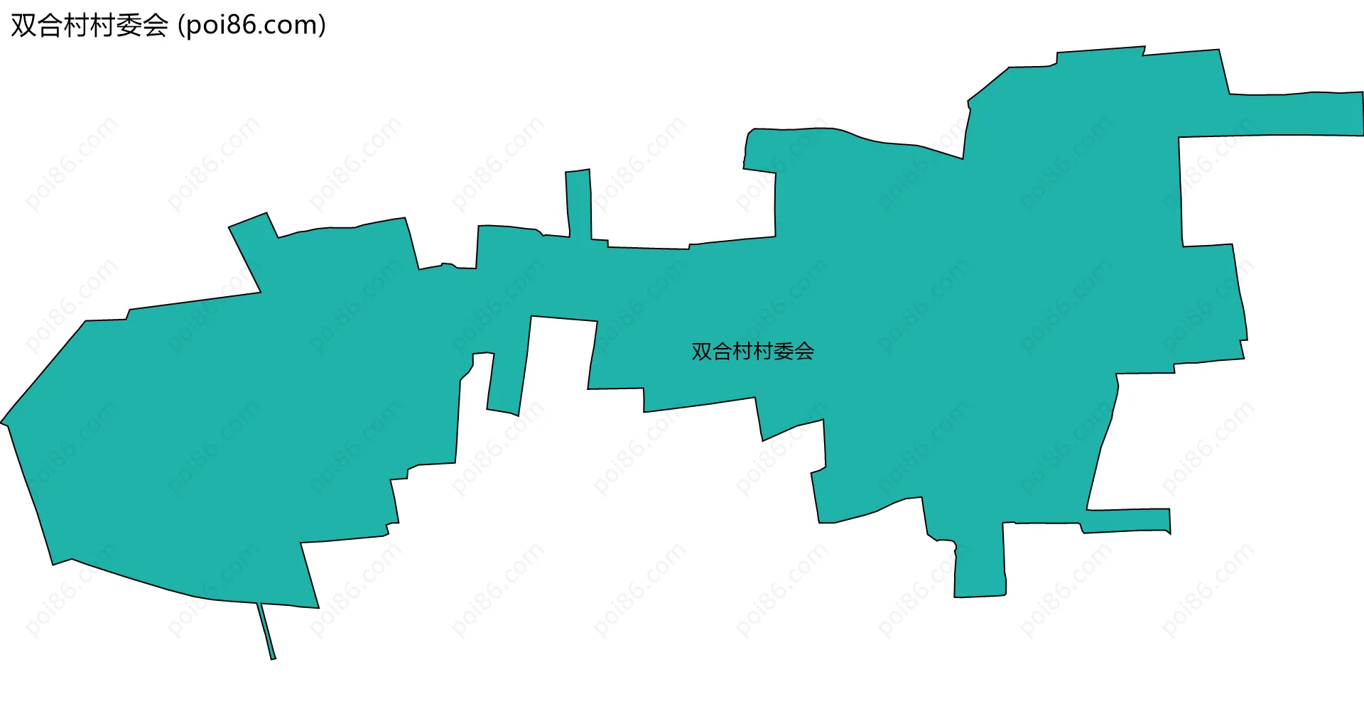 双合村村委会边界地图