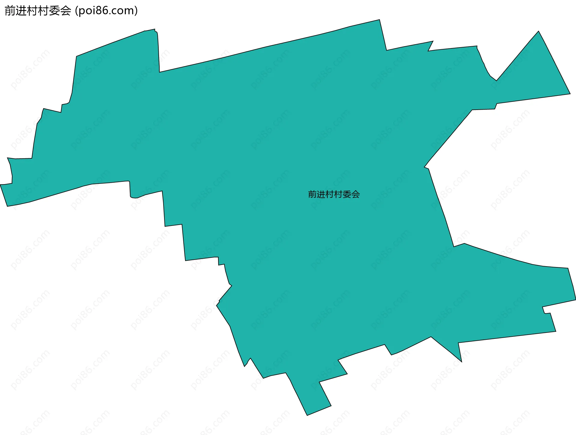 前进村村委会边界地图