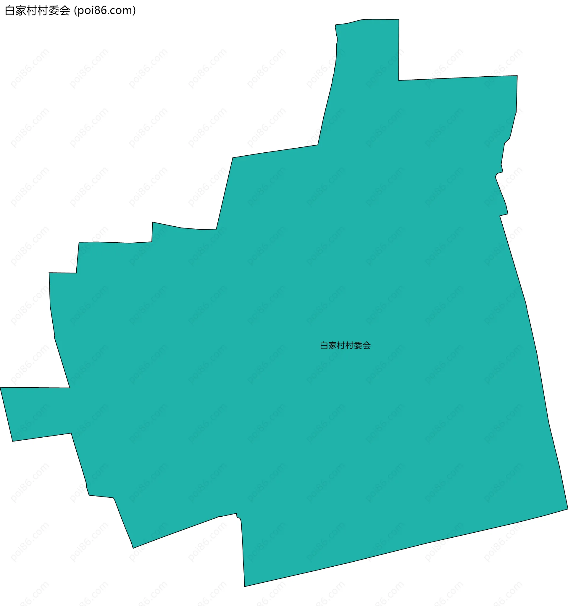 白家村村委会边界地图