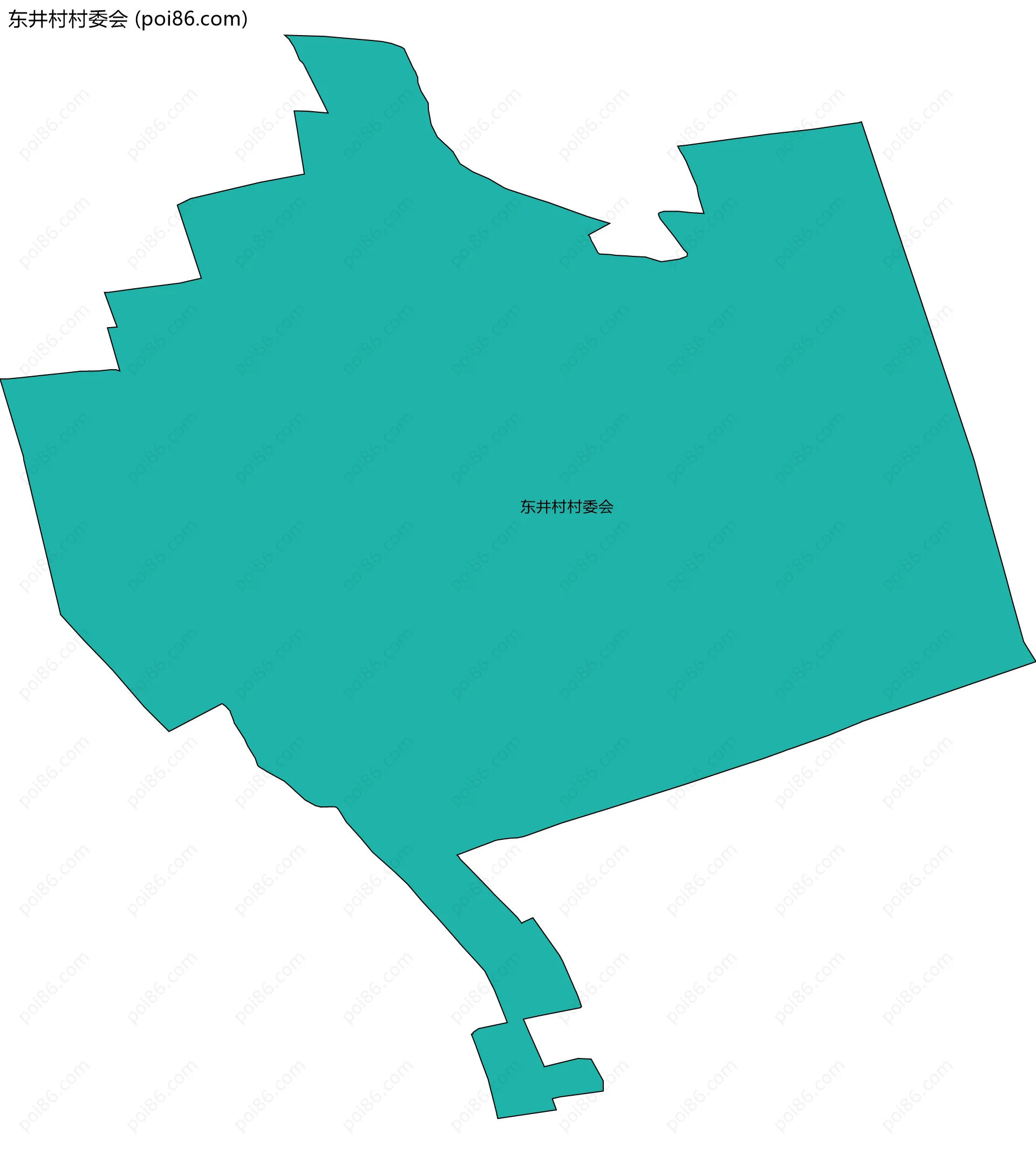 东井村村委会边界地图