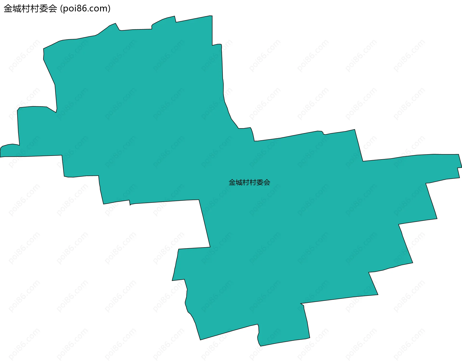 金城村村委会边界地图