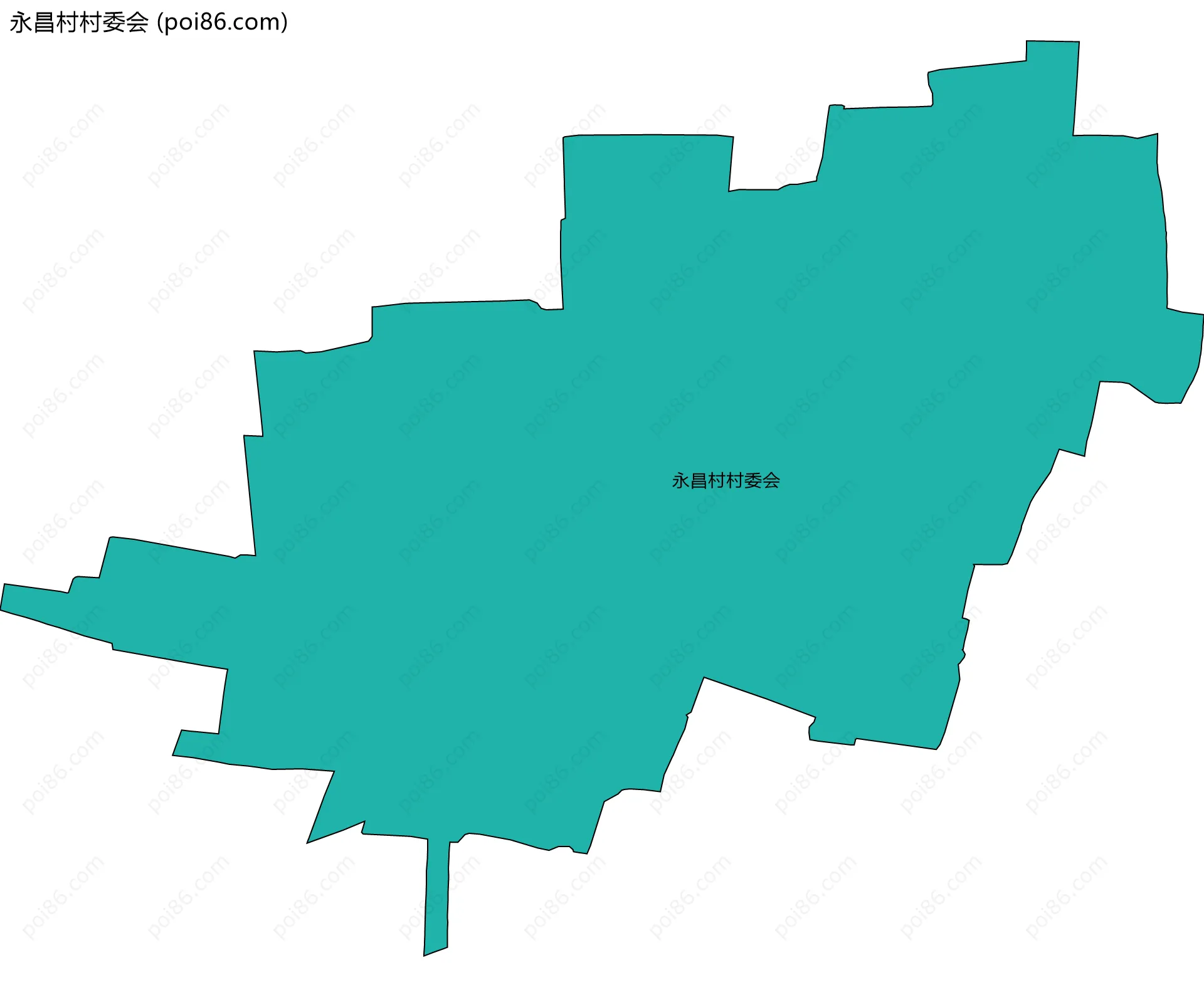 永昌村村委会边界地图
