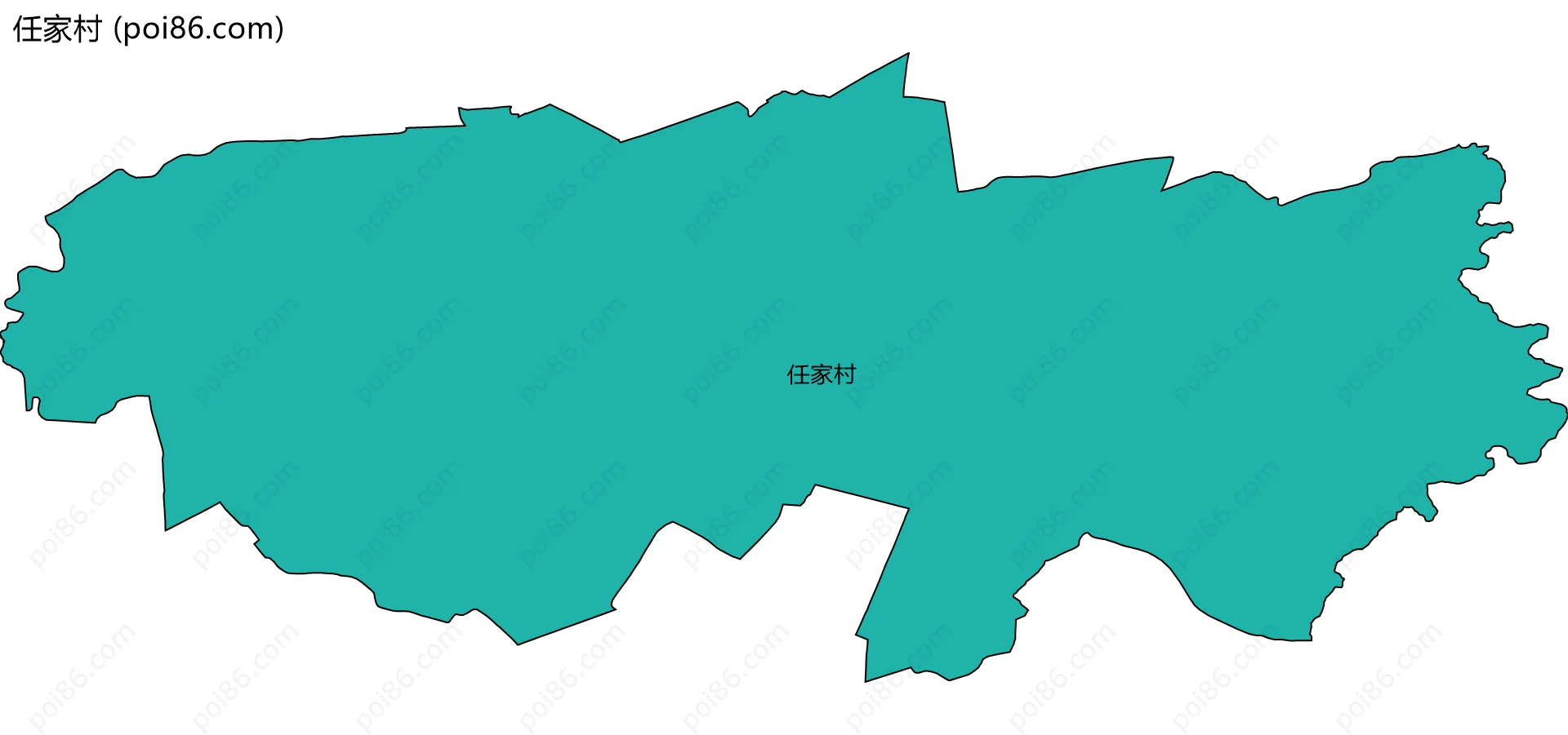 任家村边界地图