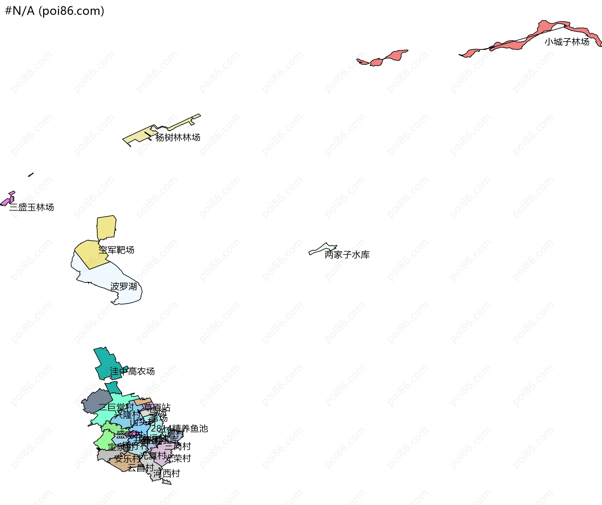 #N/A边界地图(五级行政区划)