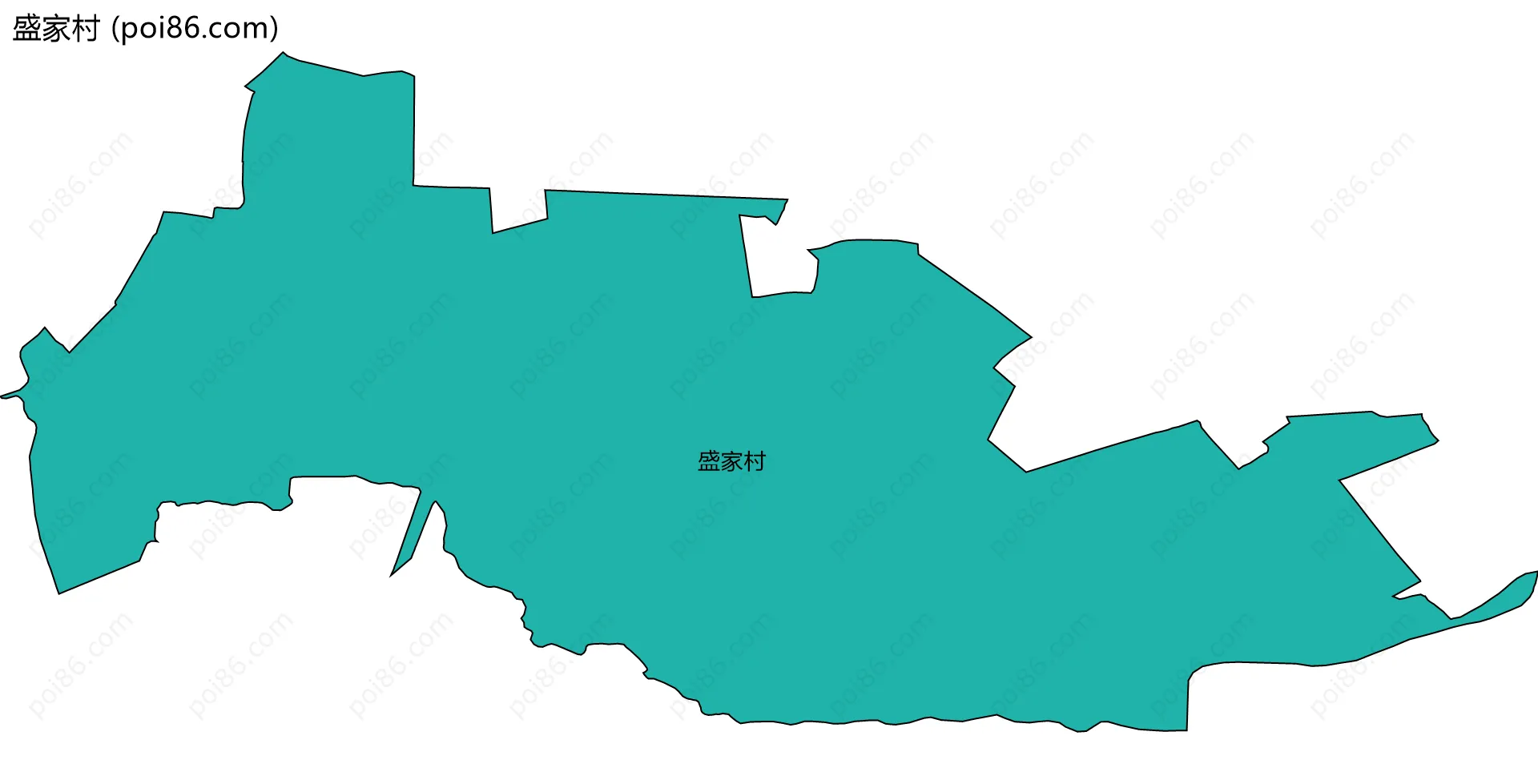 盛家村边界地图