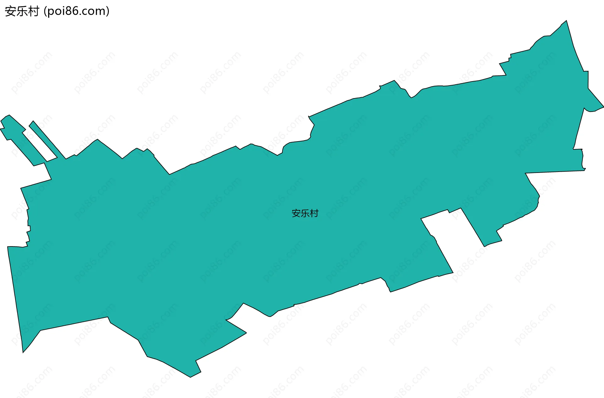 安乐村边界地图