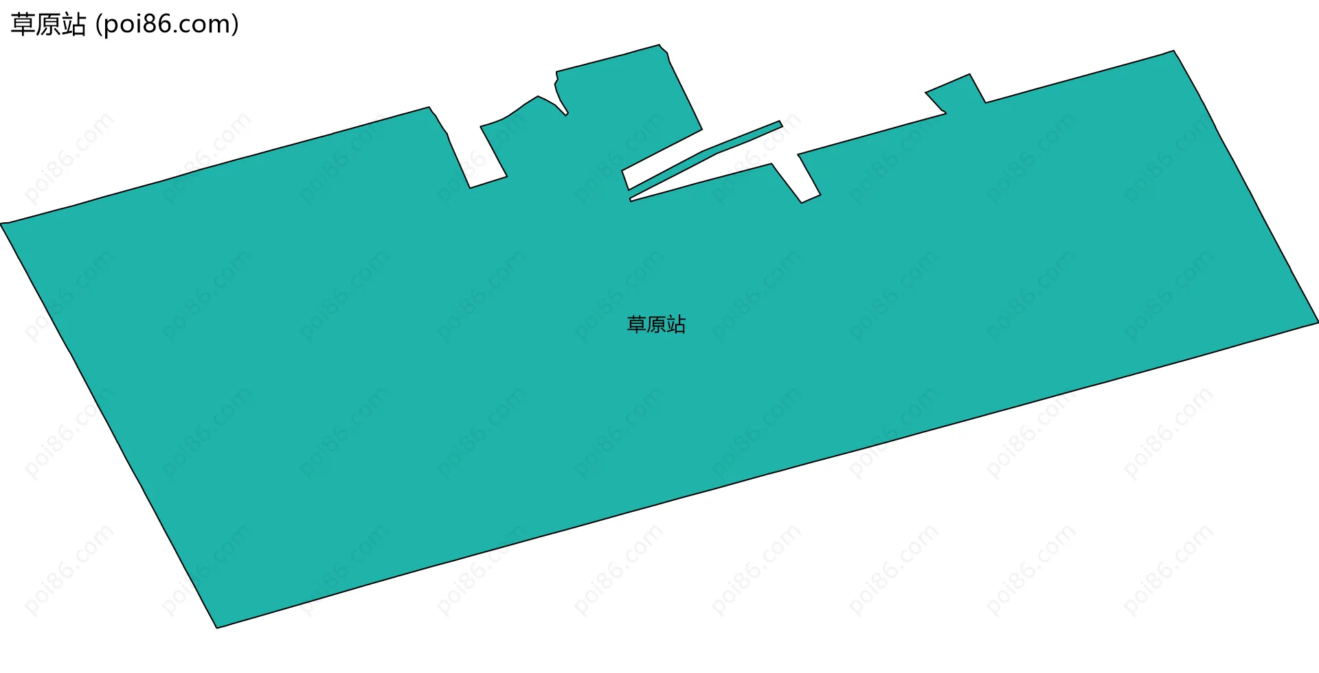 草原站边界地图