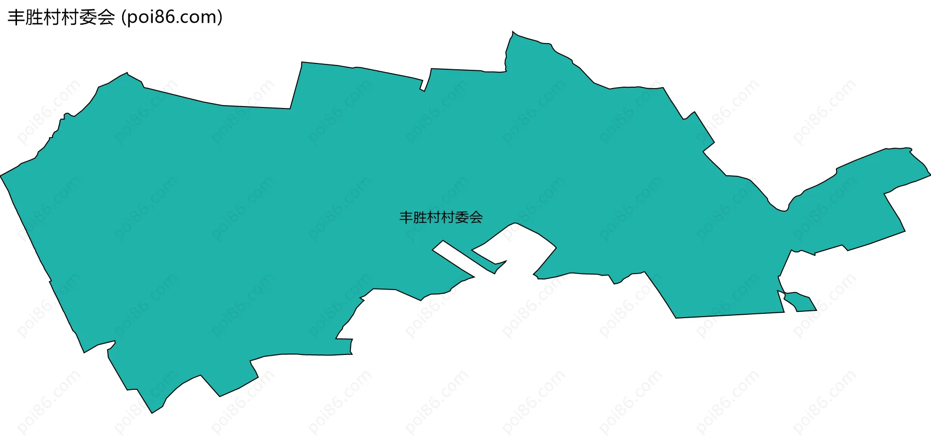 丰胜村村委会边界地图