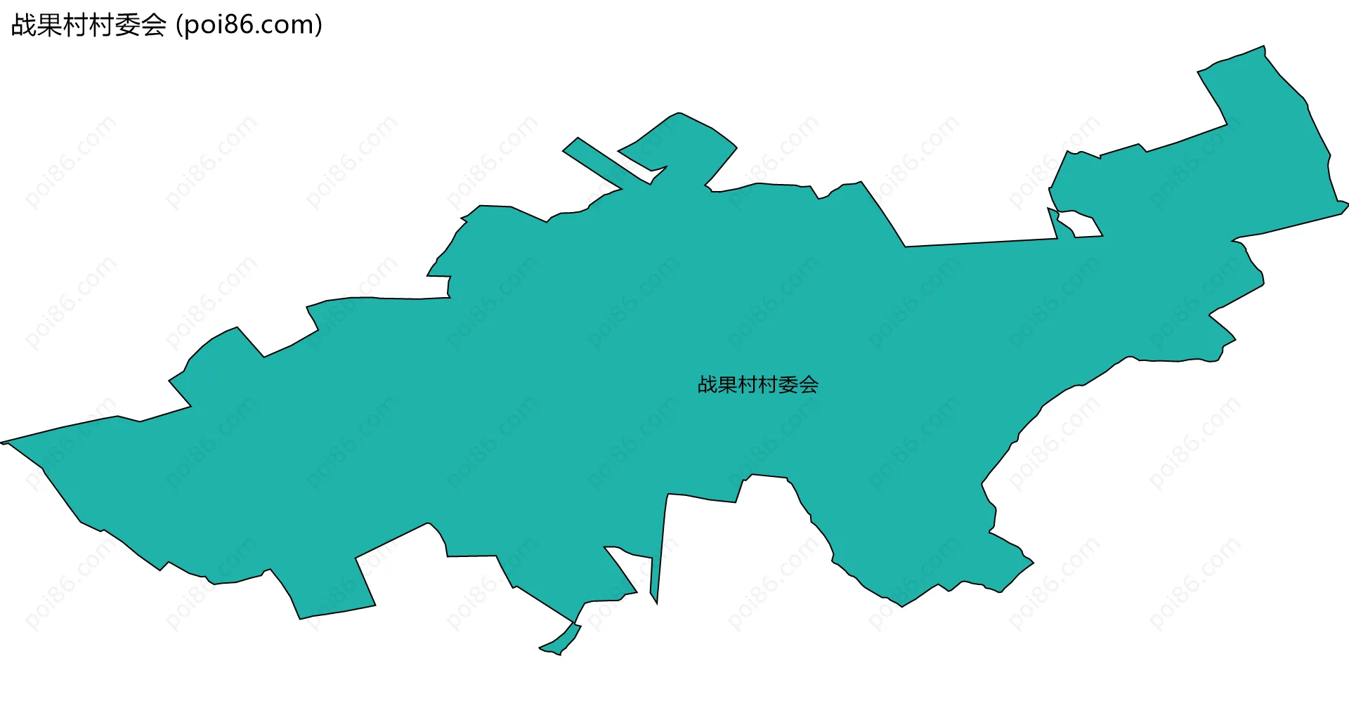 战果村村委会边界地图