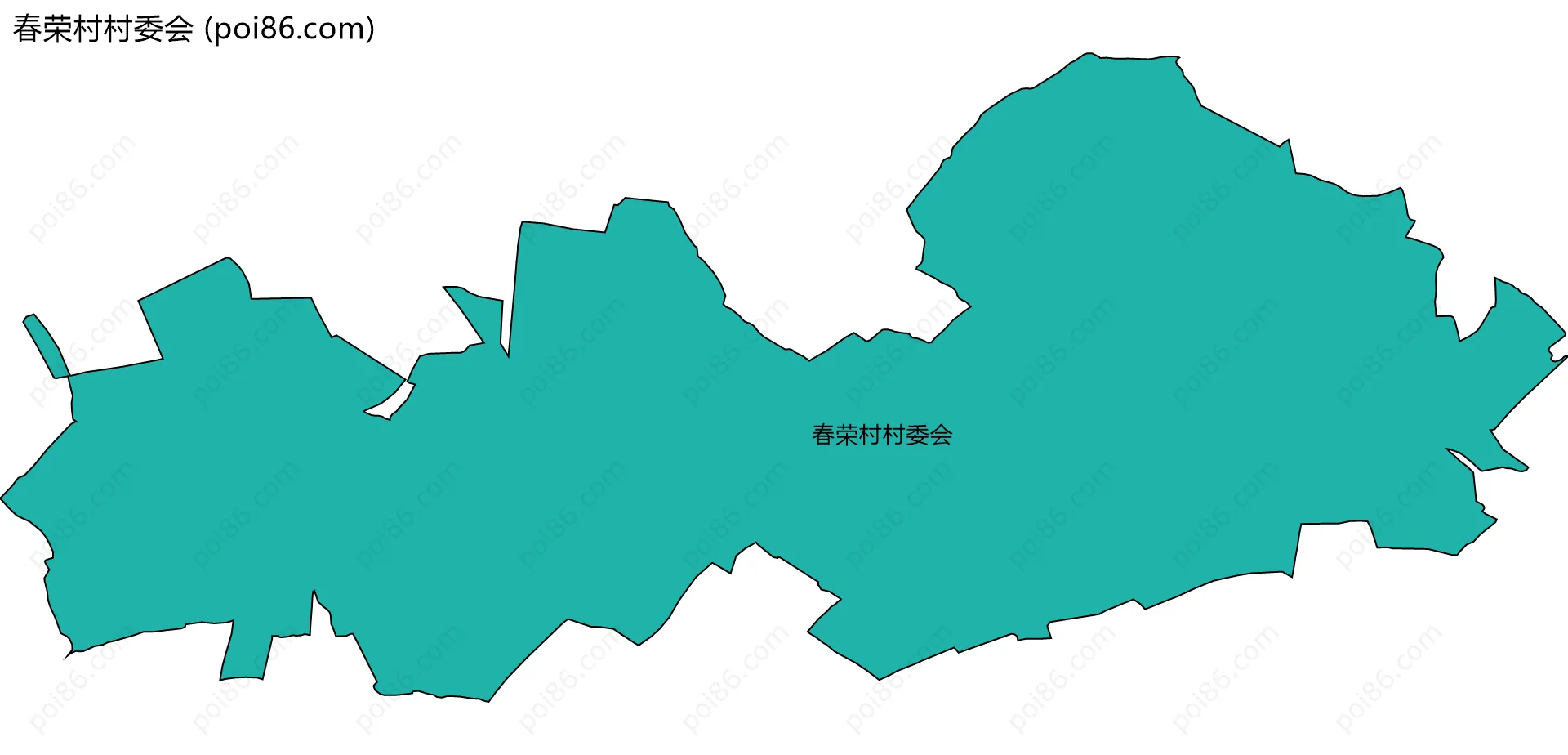春荣村村委会边界地图