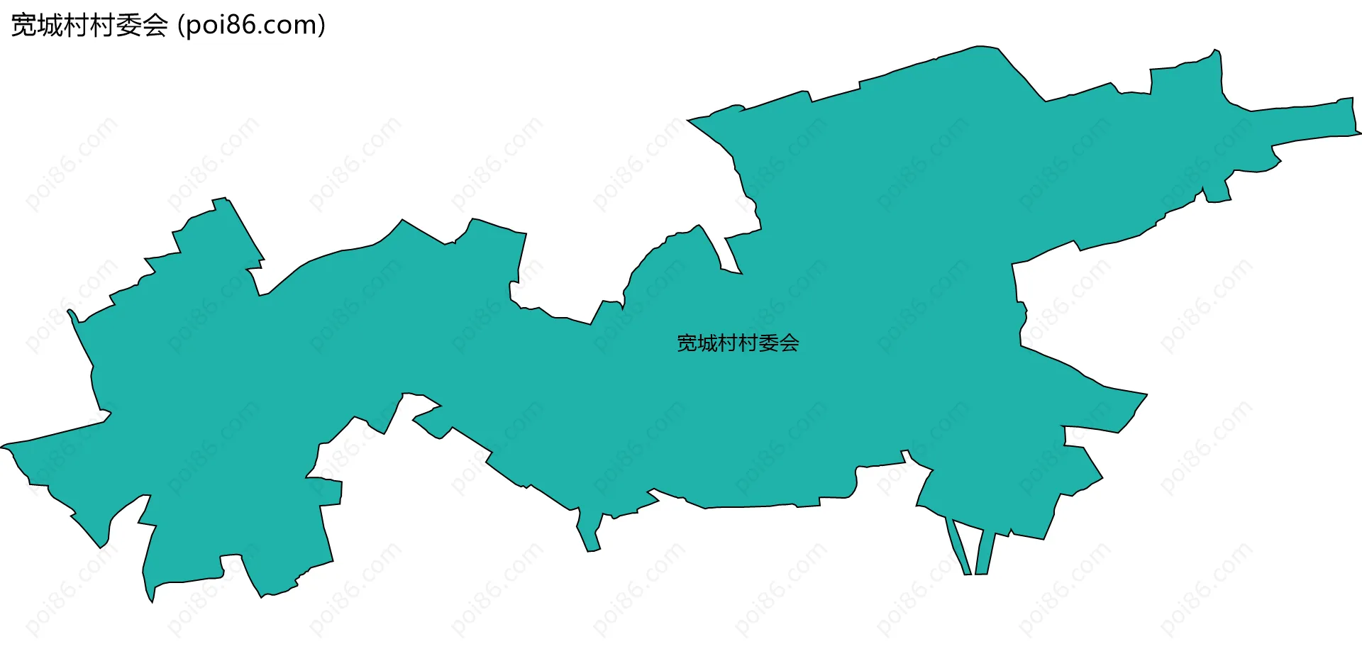 宽城村村委会边界地图