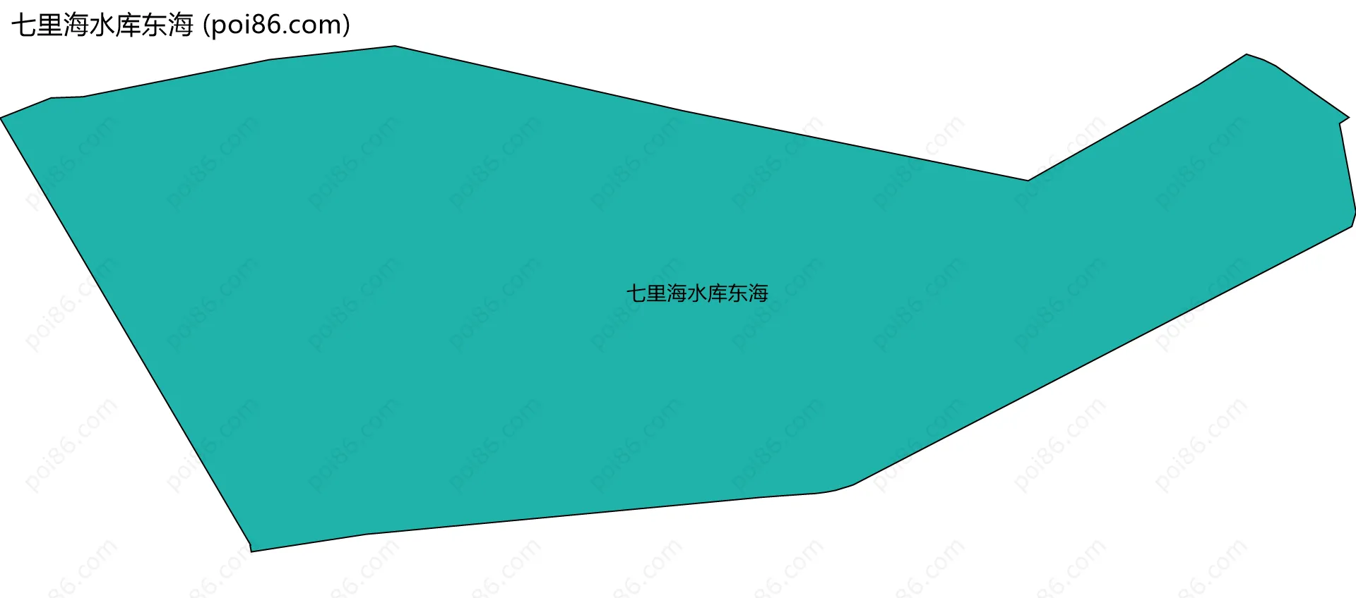 七里海水库东海边界地图