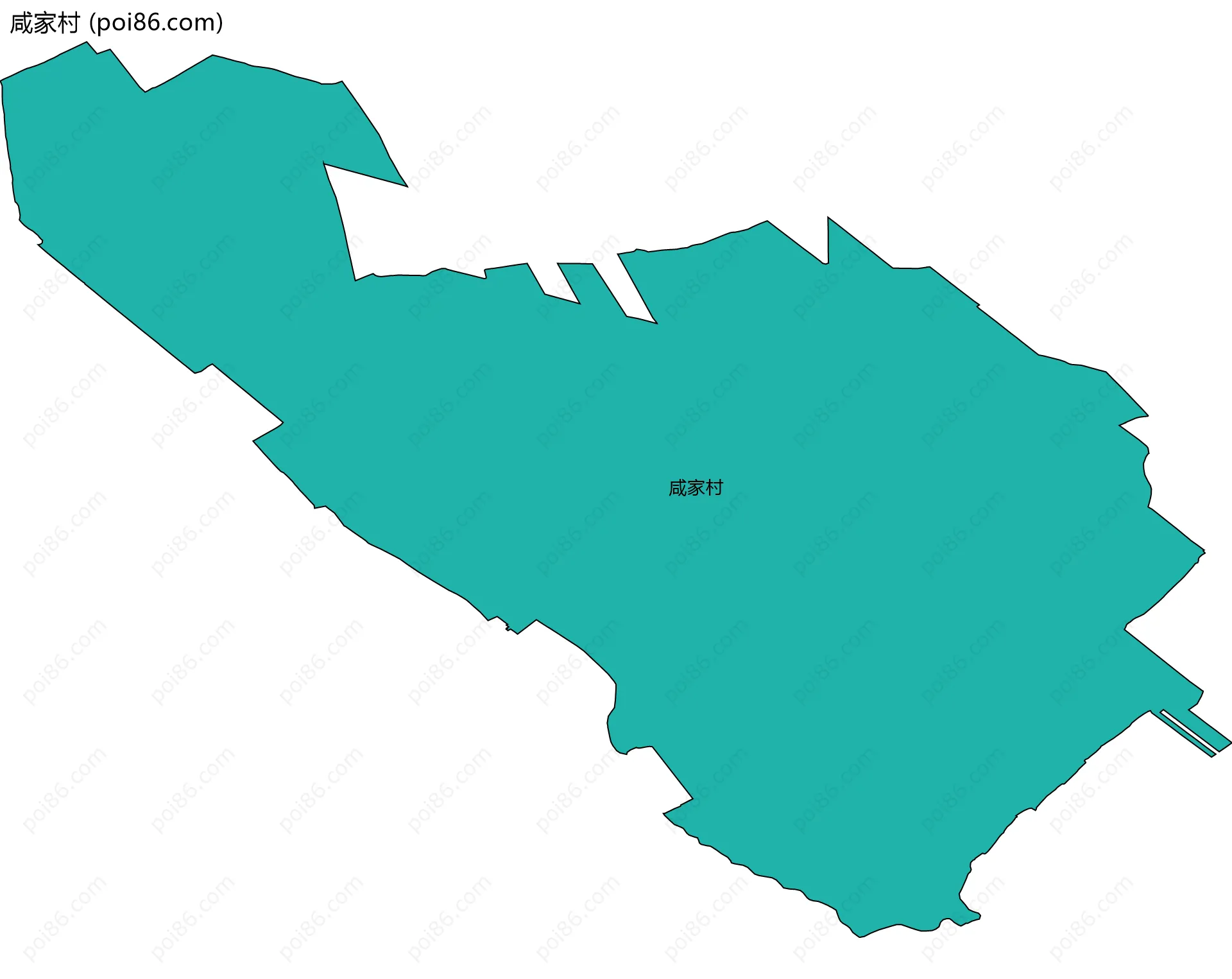 咸家村边界地图