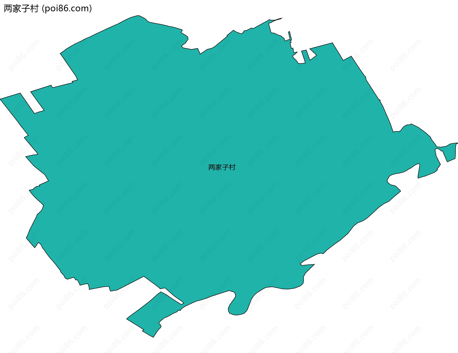 两家子村边界地图