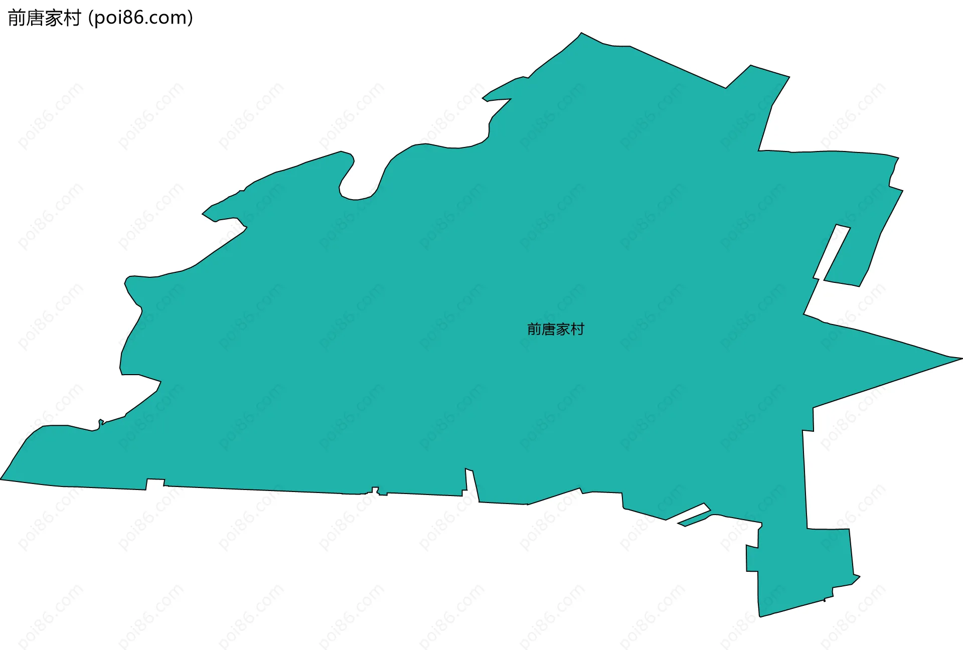 前唐家村边界地图