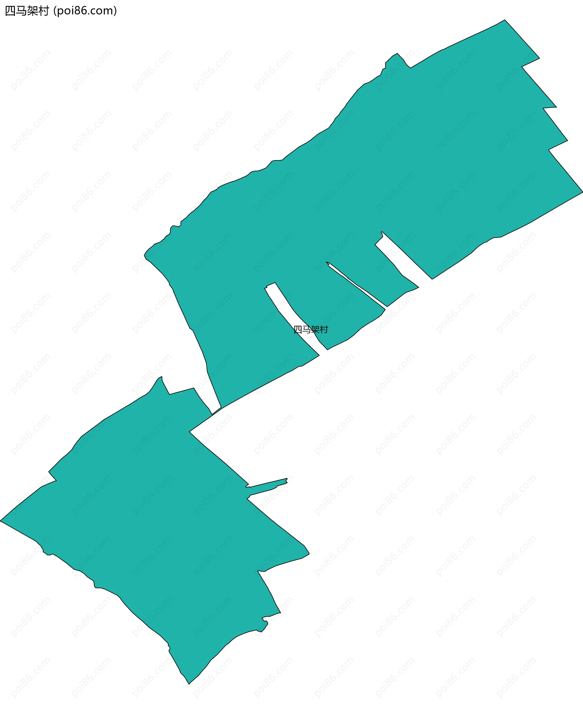 四马架村边界地图