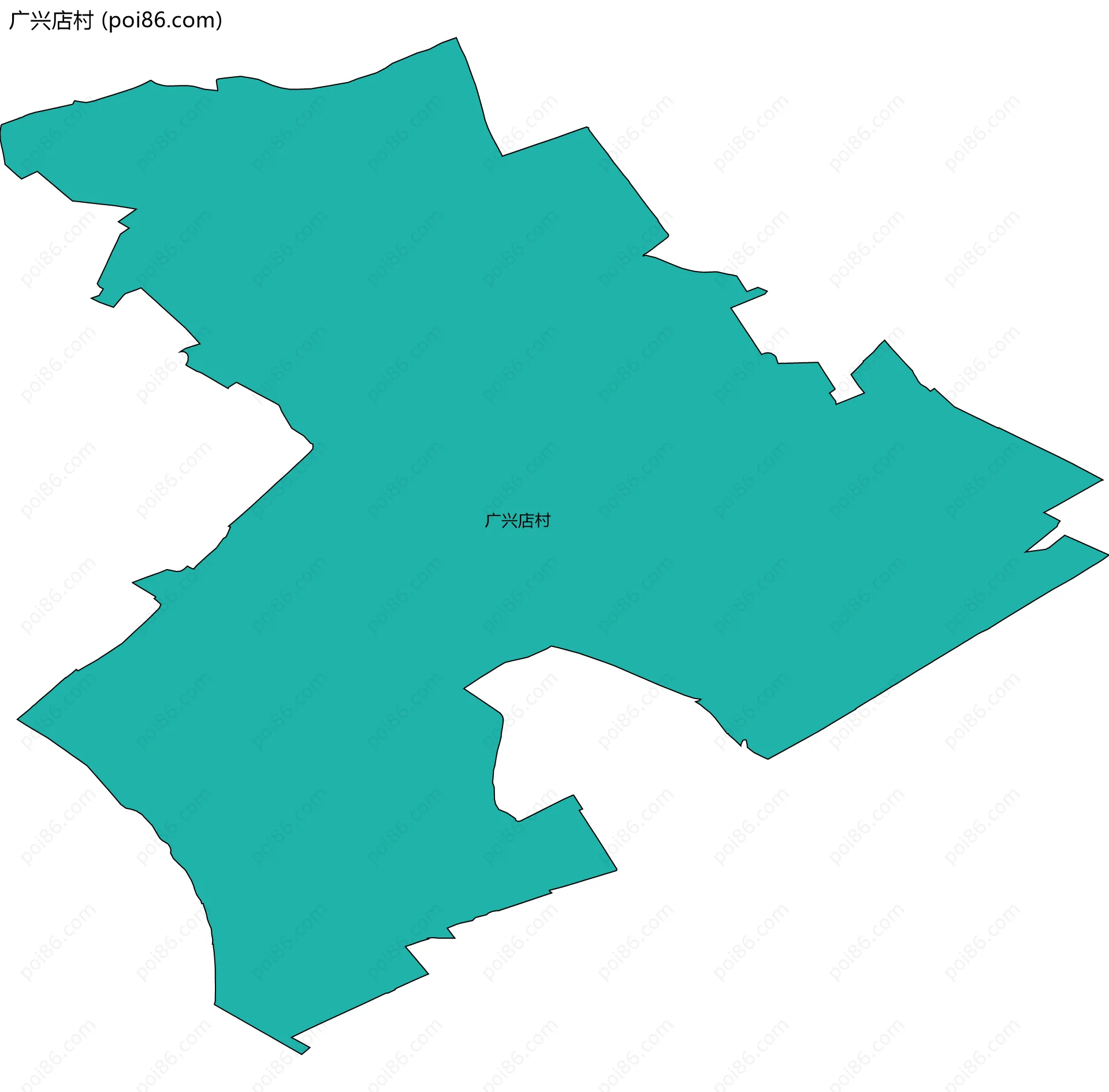 广兴店村边界地图